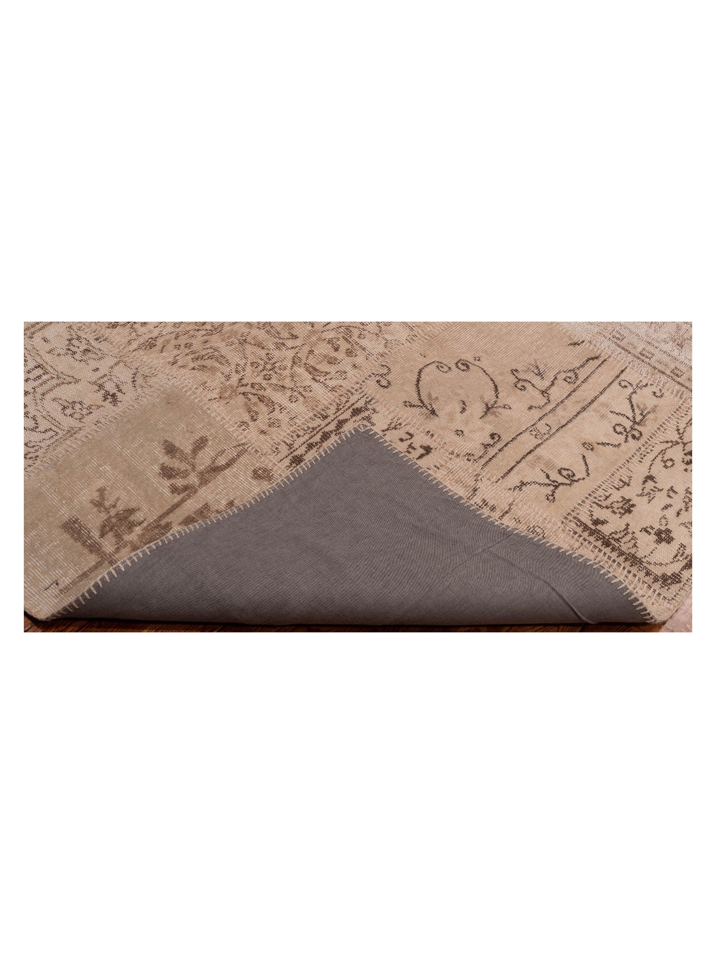 Patchwork Natural 6x9 Hand Knotted Rug