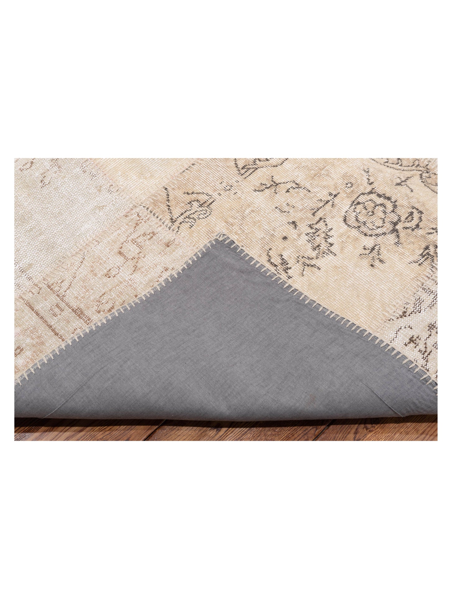 Patchwork Natural 10x14 Hand Knotted Rug