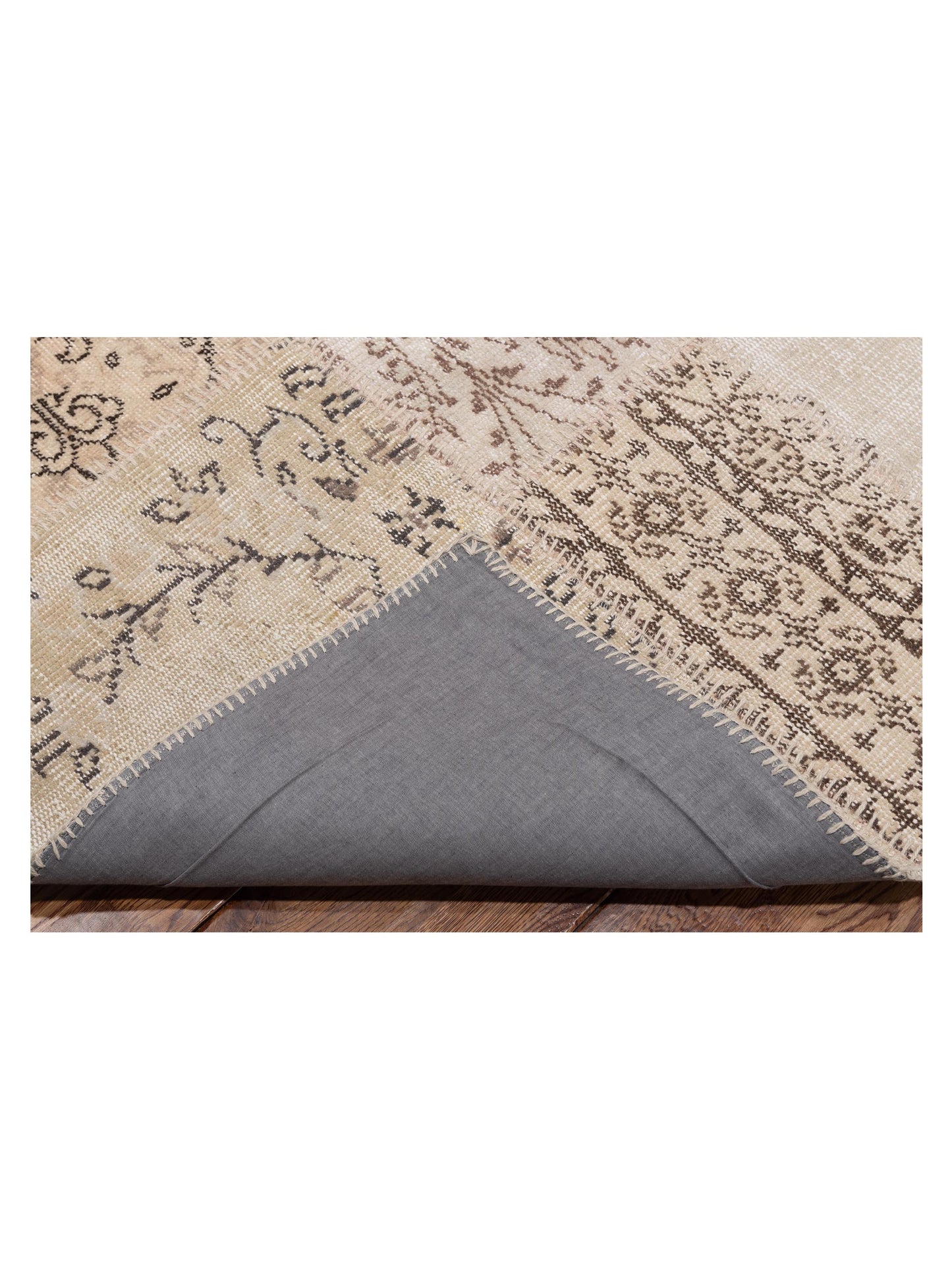 Patchwork Natural 10x14 Hand Knotted Rug