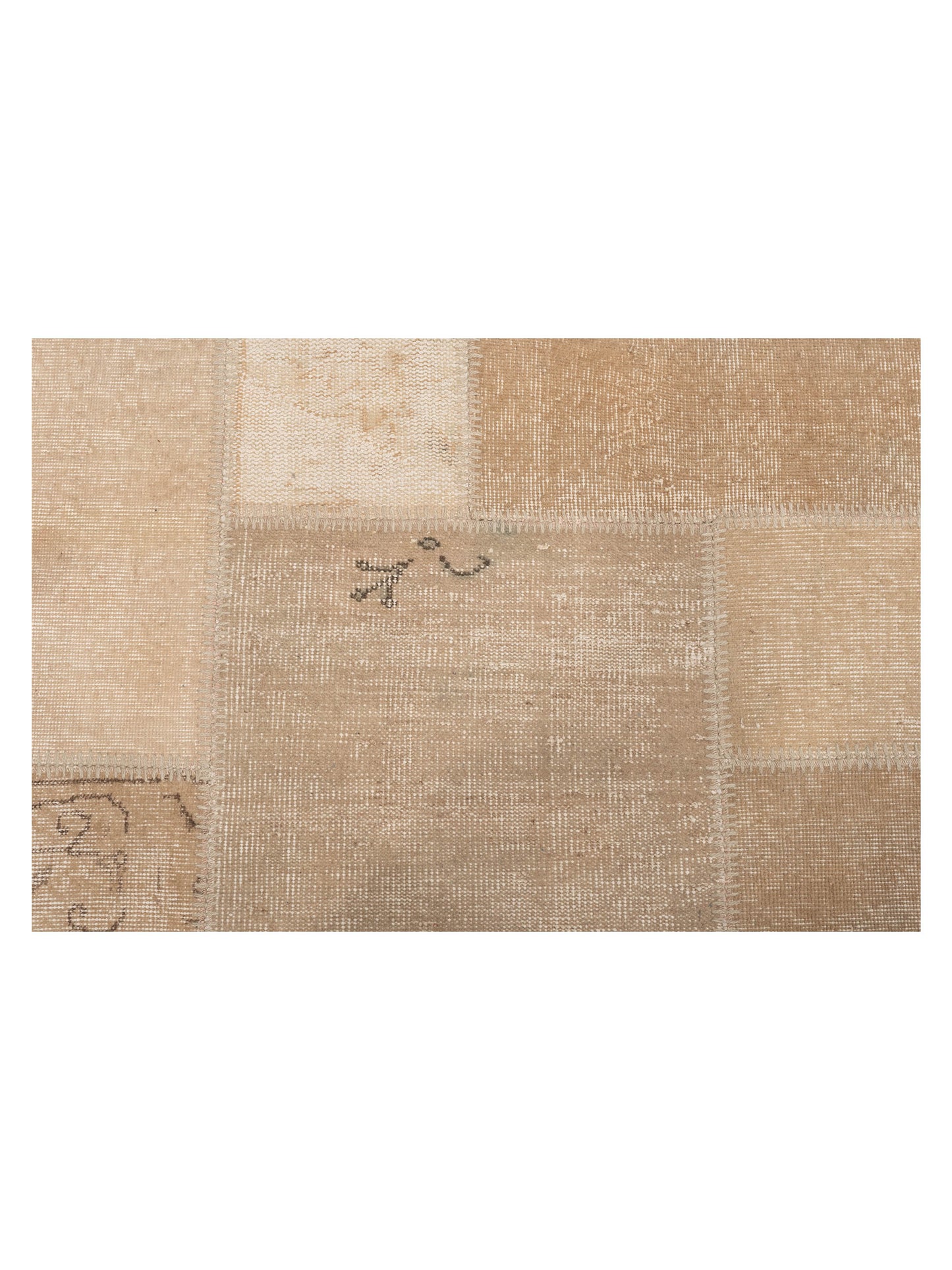 Patchwork Natural 8x10 Hand Knotted Rug
