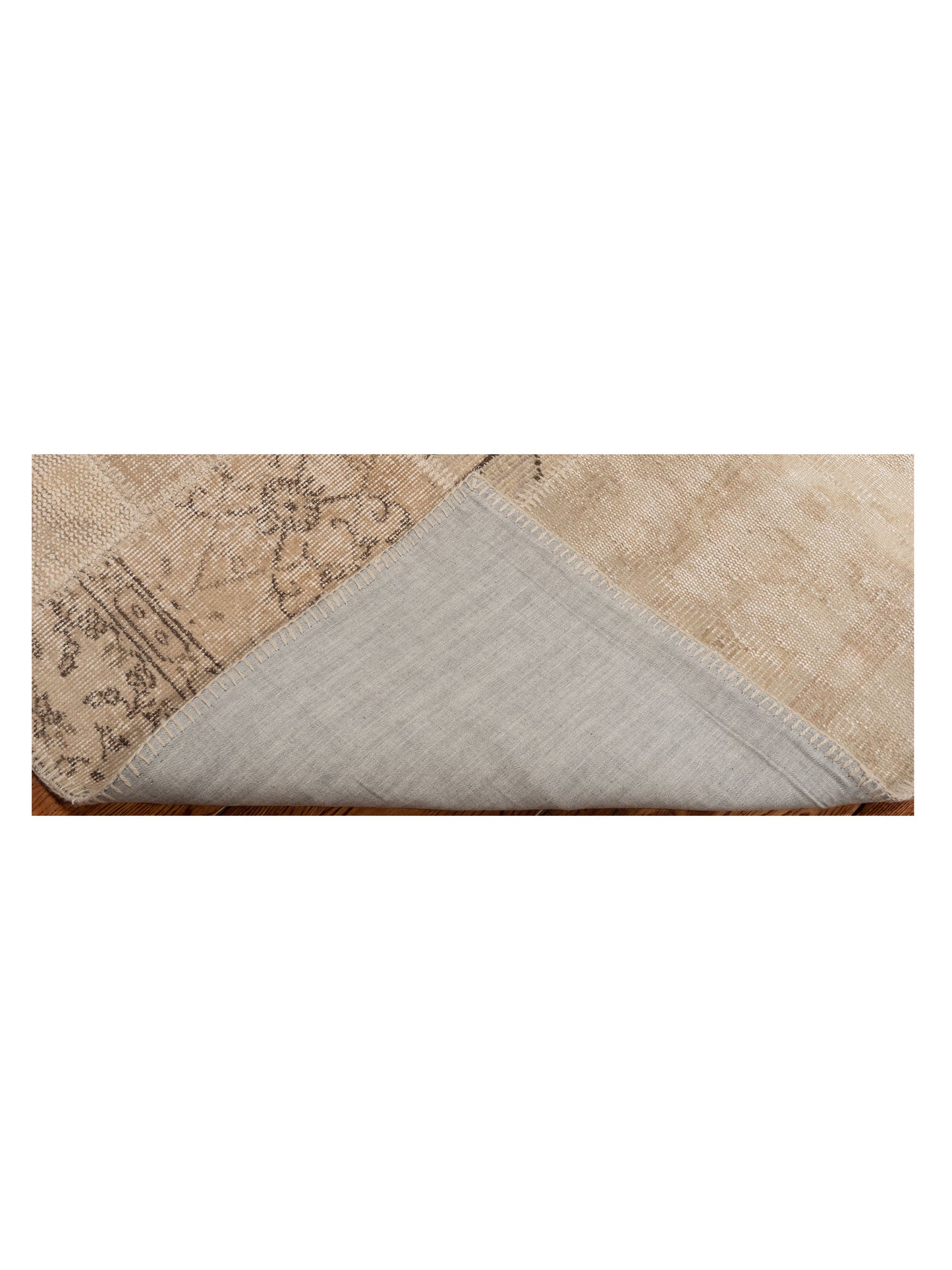 Patchwork Natural 8x10 Hand Knotted Rug