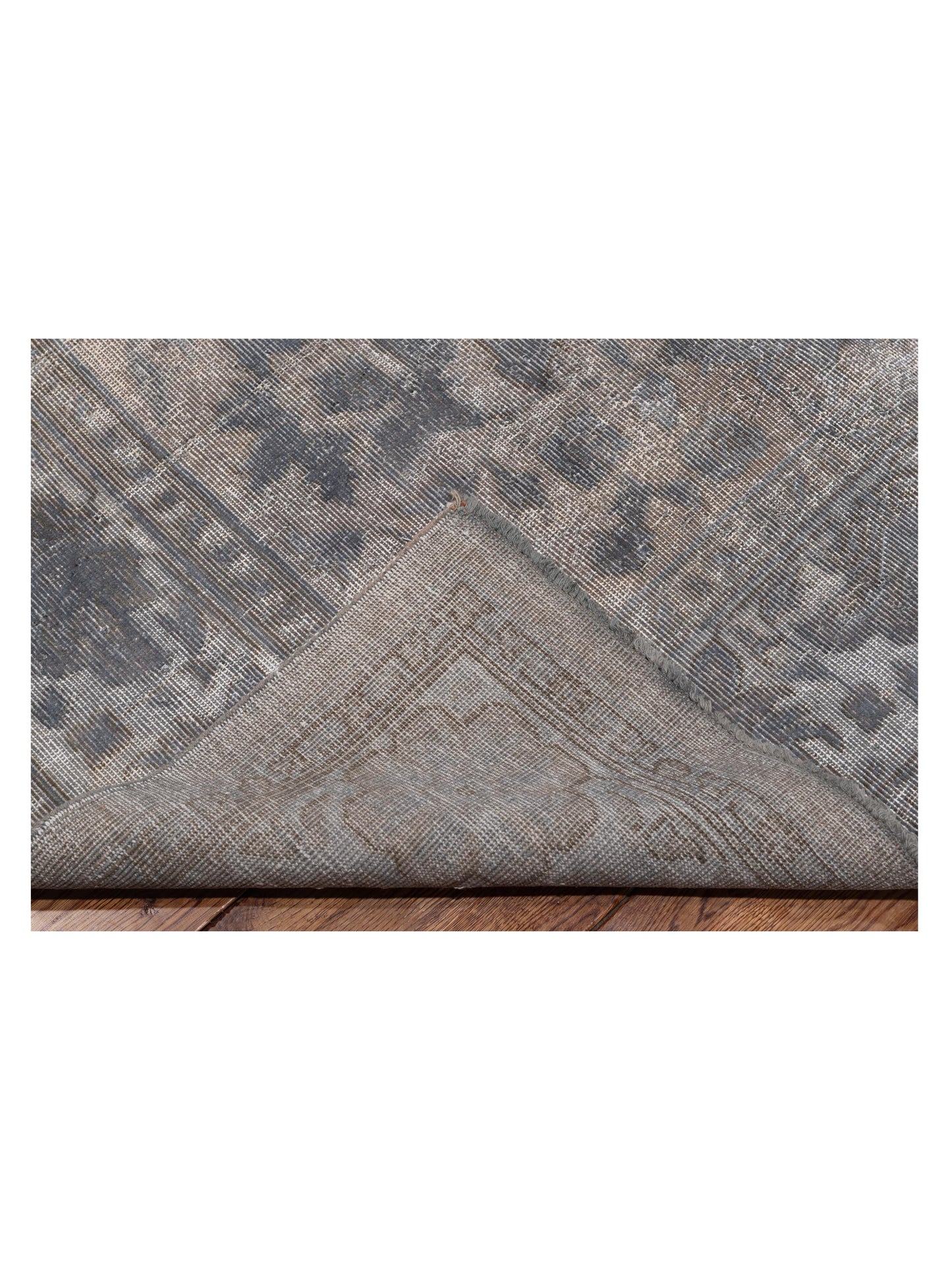 Vintage Gray 8.4x11.2 Hand Knotted Rug