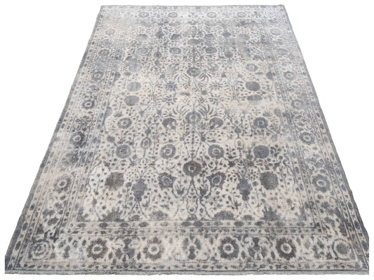 Vintage Gray 8.5x11.2 Hand Knotted Rug