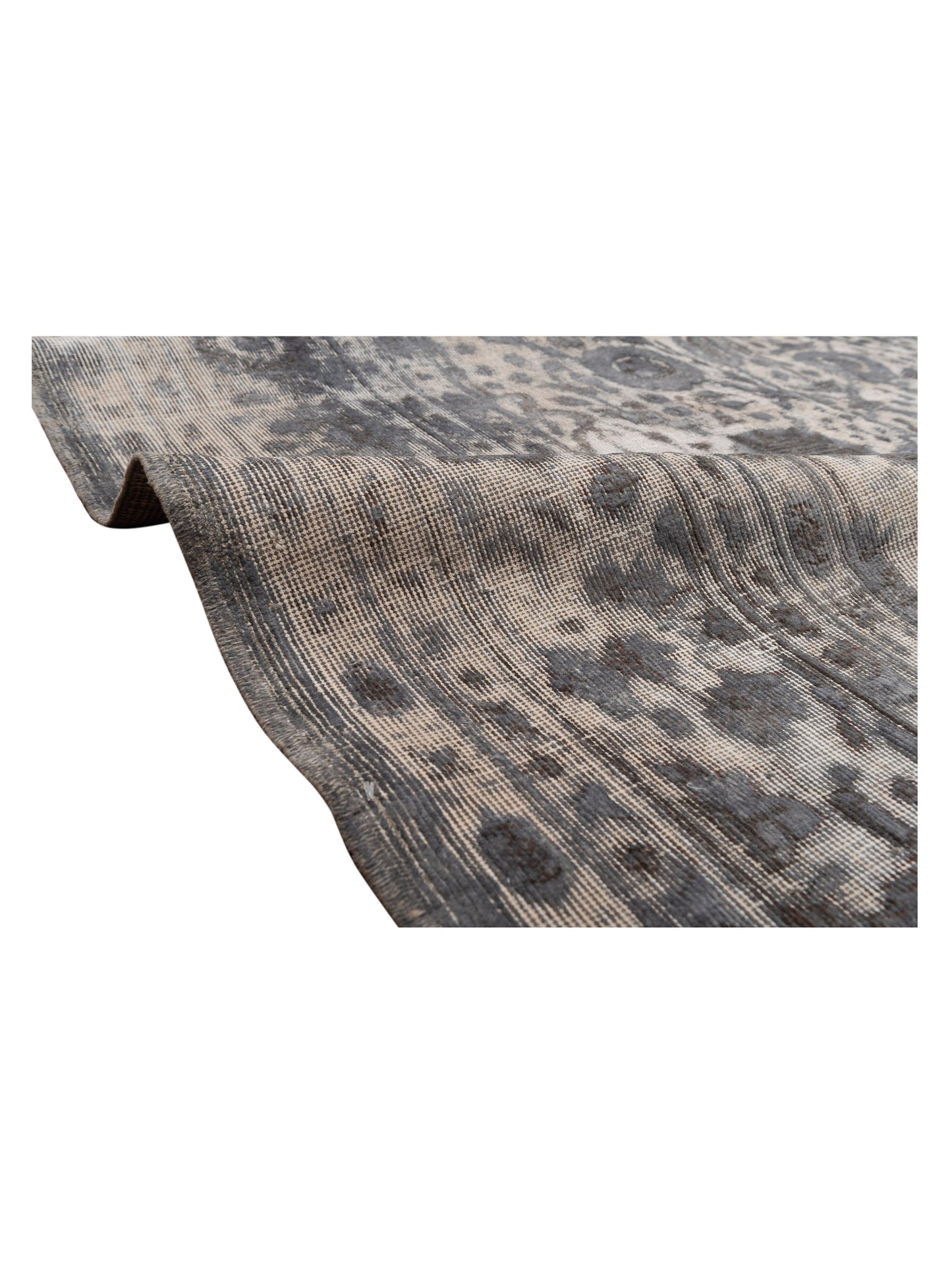 Vintage Gray 8.5x11.2 Hand Knotted Rug