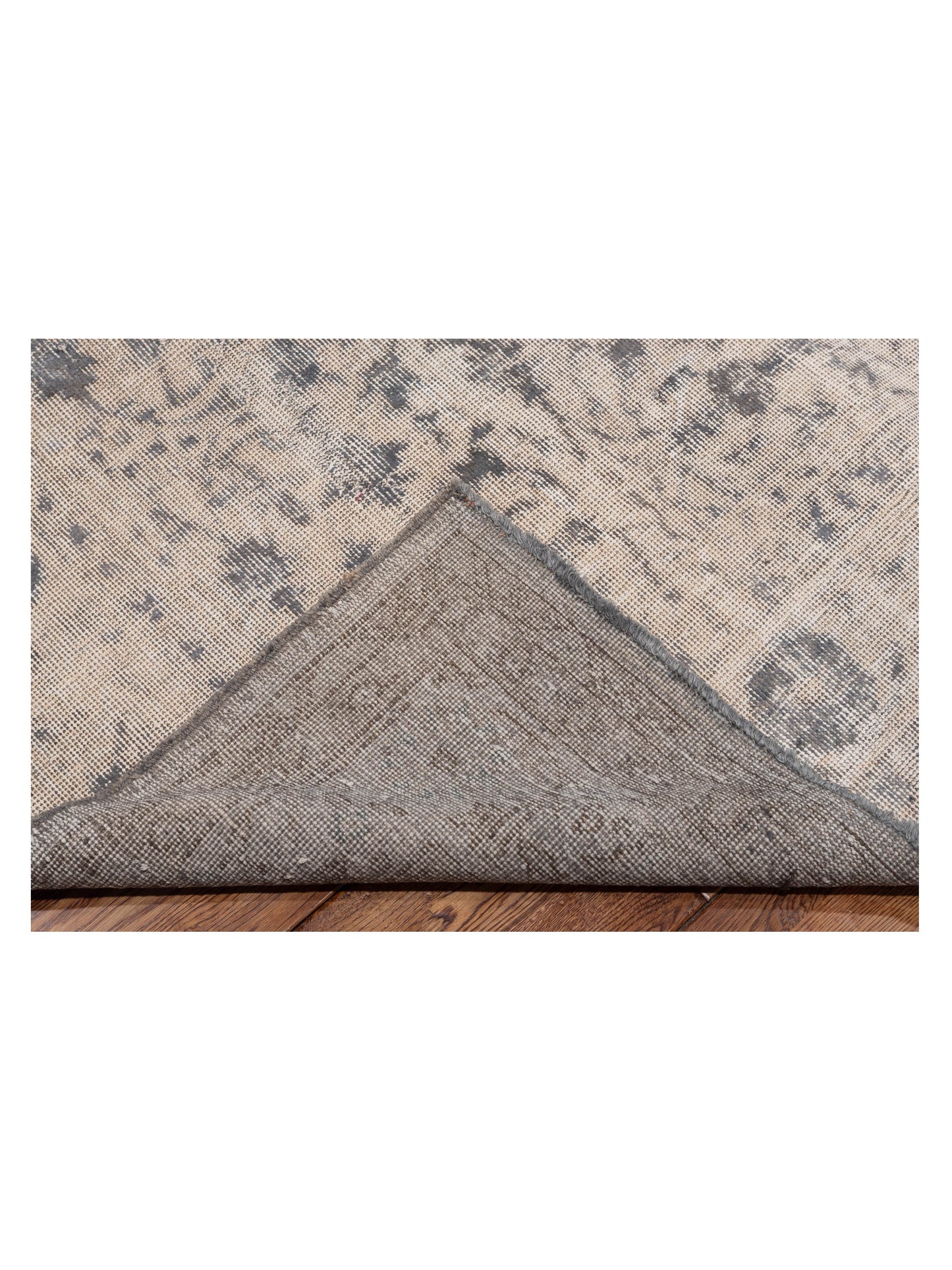 Vintage Silver Gray 8.1x12 Hand Knotted Rug