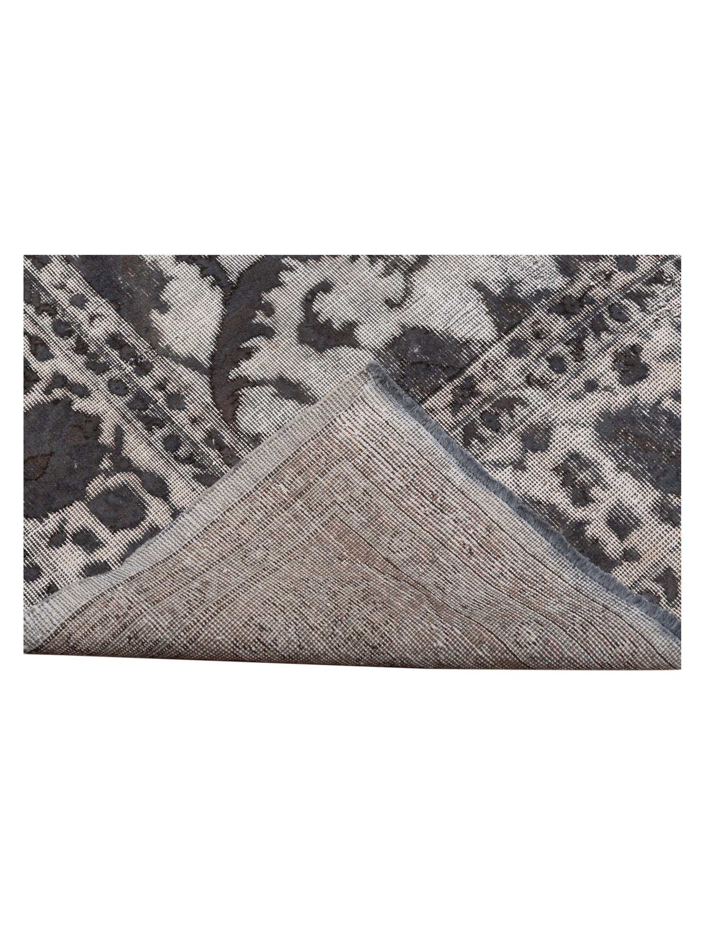 Vintage Silver Gray 8.3x12.9 Hand Knotted Rug