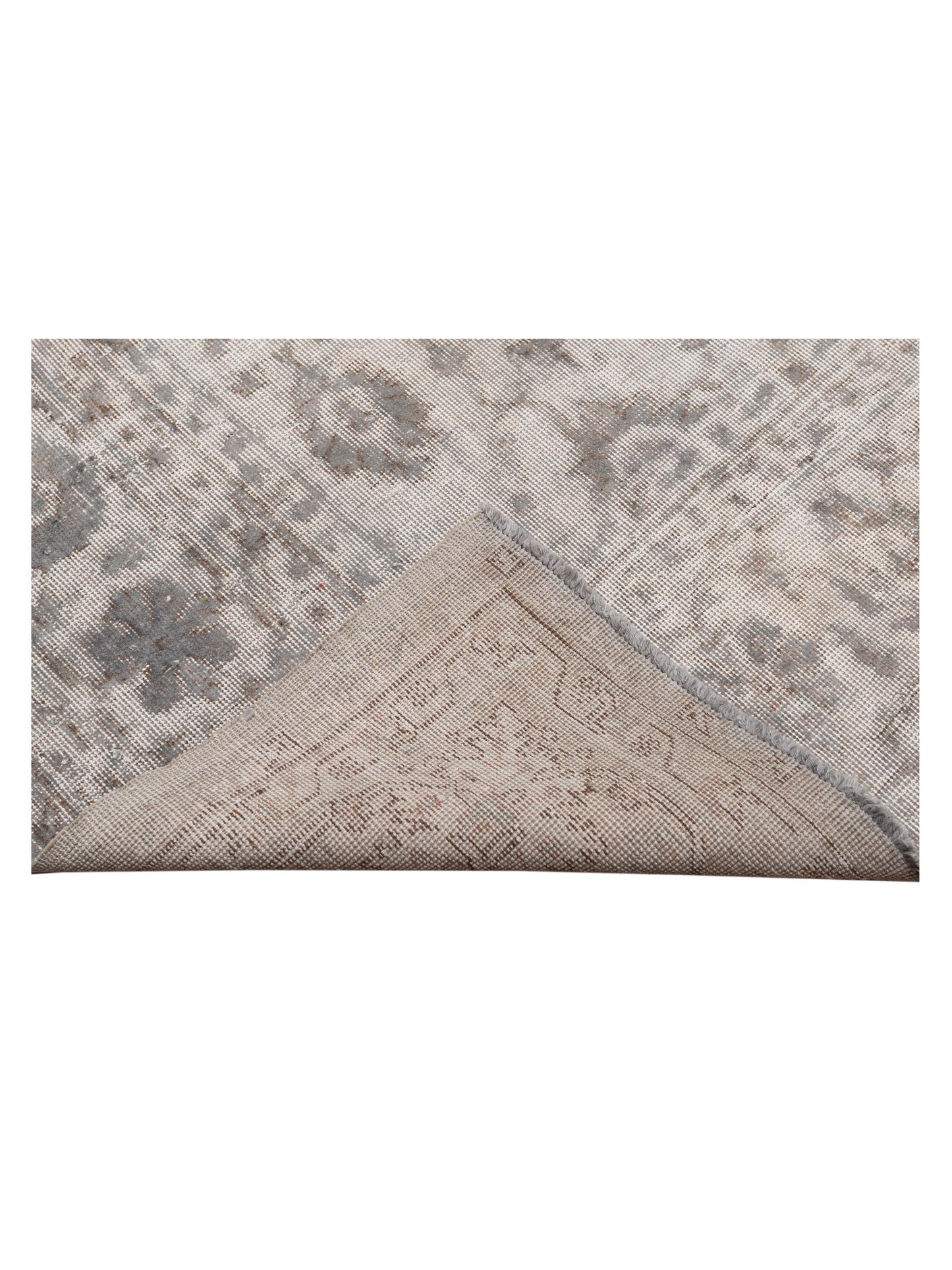 Vintage Silver 8.10x12.2 Hand Knotted Rug