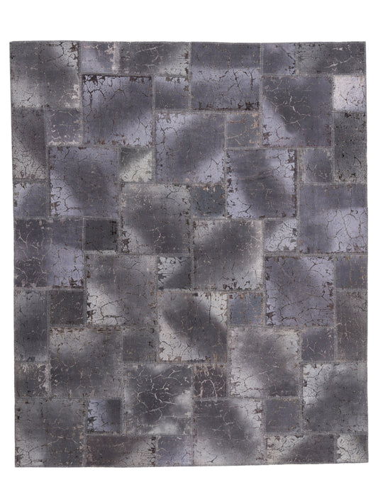 Pasha Turkish Vestige Patchwork  Gray  Contemporary