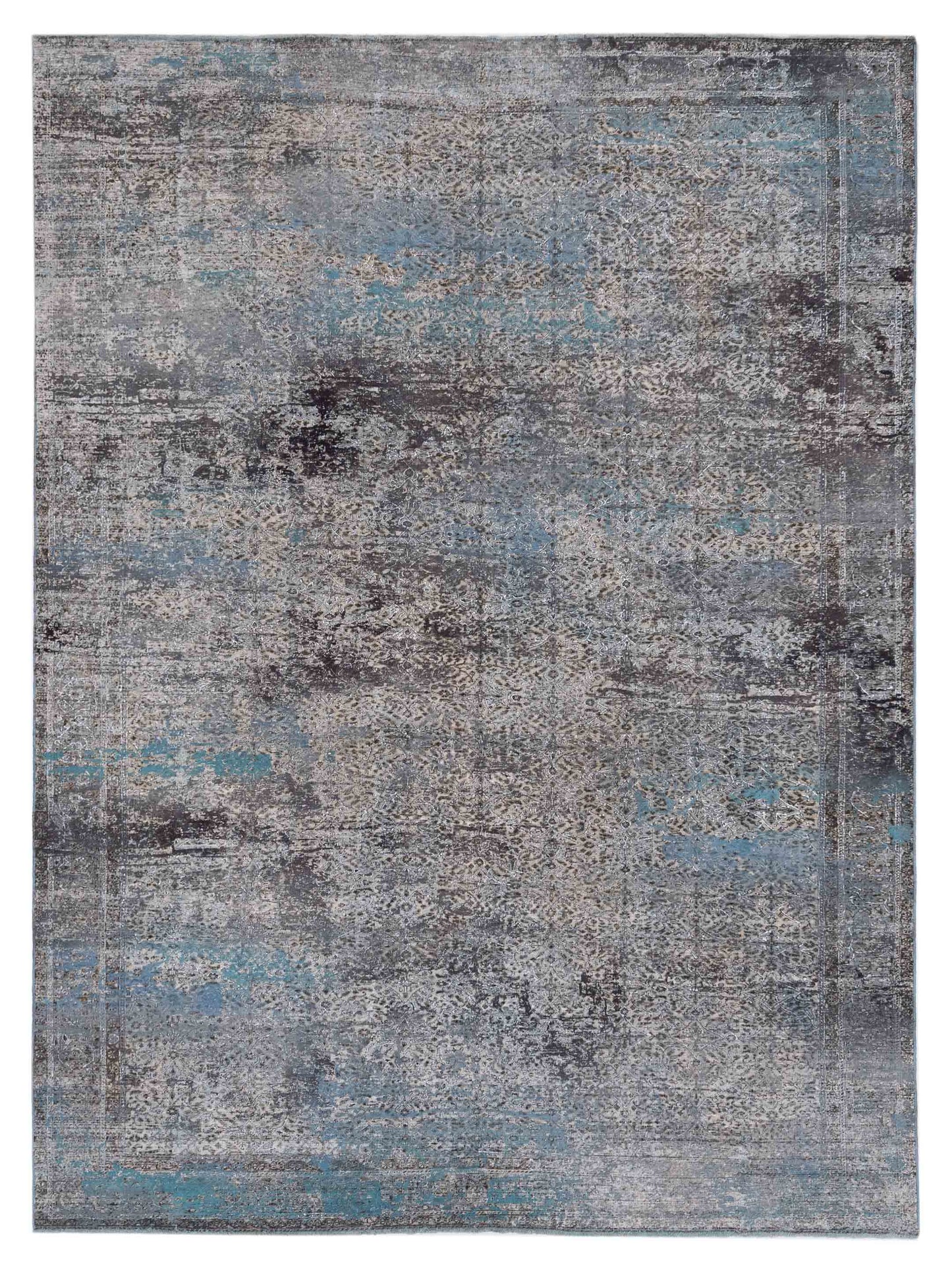 Pasha Vintage  Silver Blue Contemporary