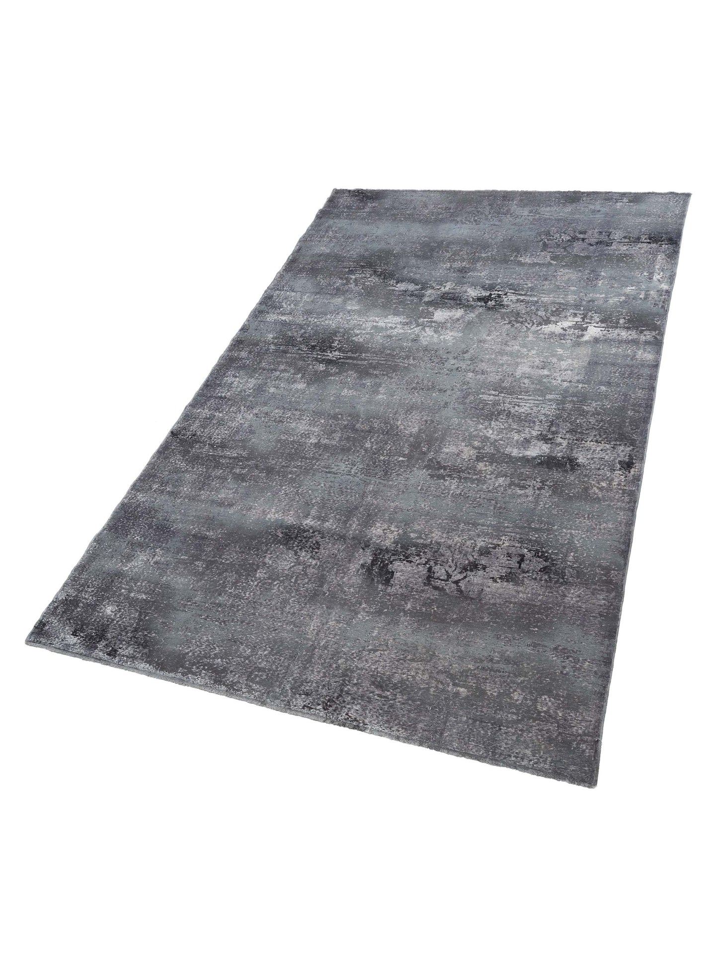 Vintage Dark Gray 8.2x13.1 Hand Knotted Rug
