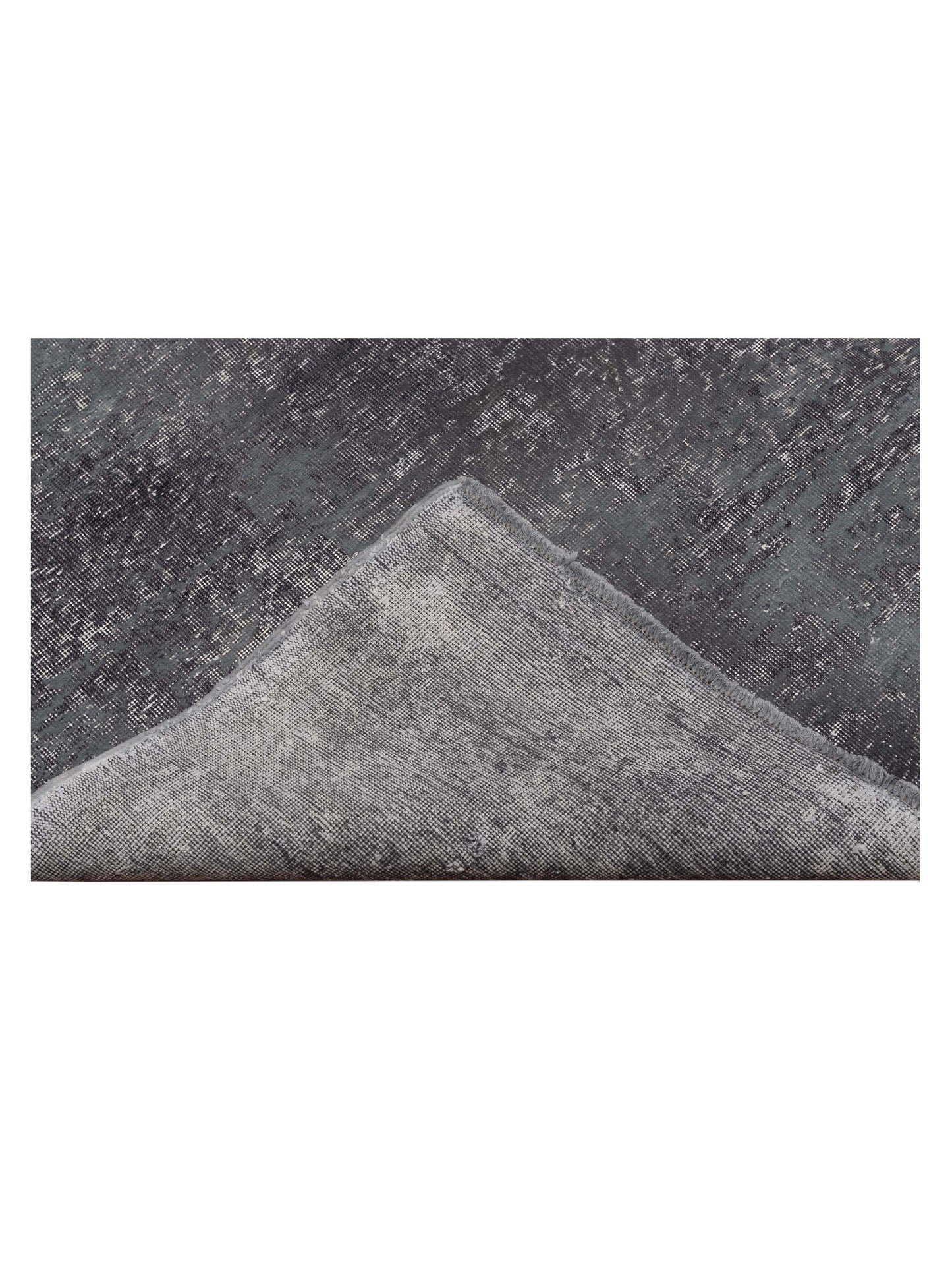 Vintage Dark Gray 8.2x13.1 Hand Knotted Rug