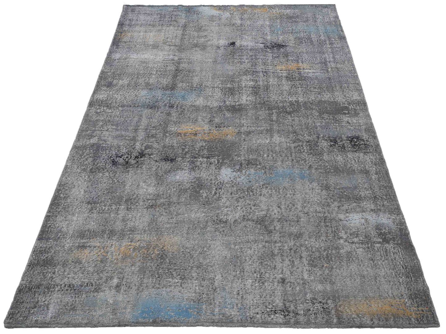 Vintage Gray 6.11x11 Hand Knotted Rug