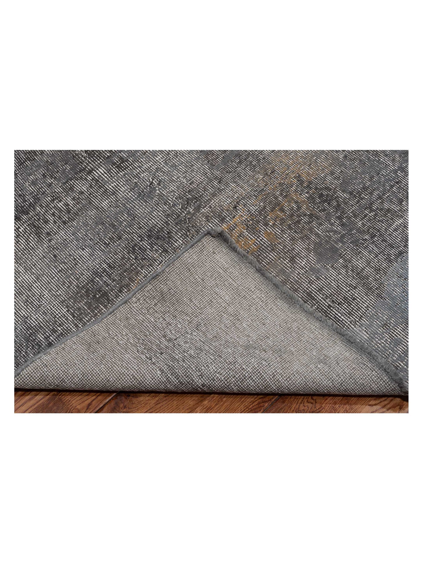 Vintage Gray 6.11x11 Hand Knotted Rug