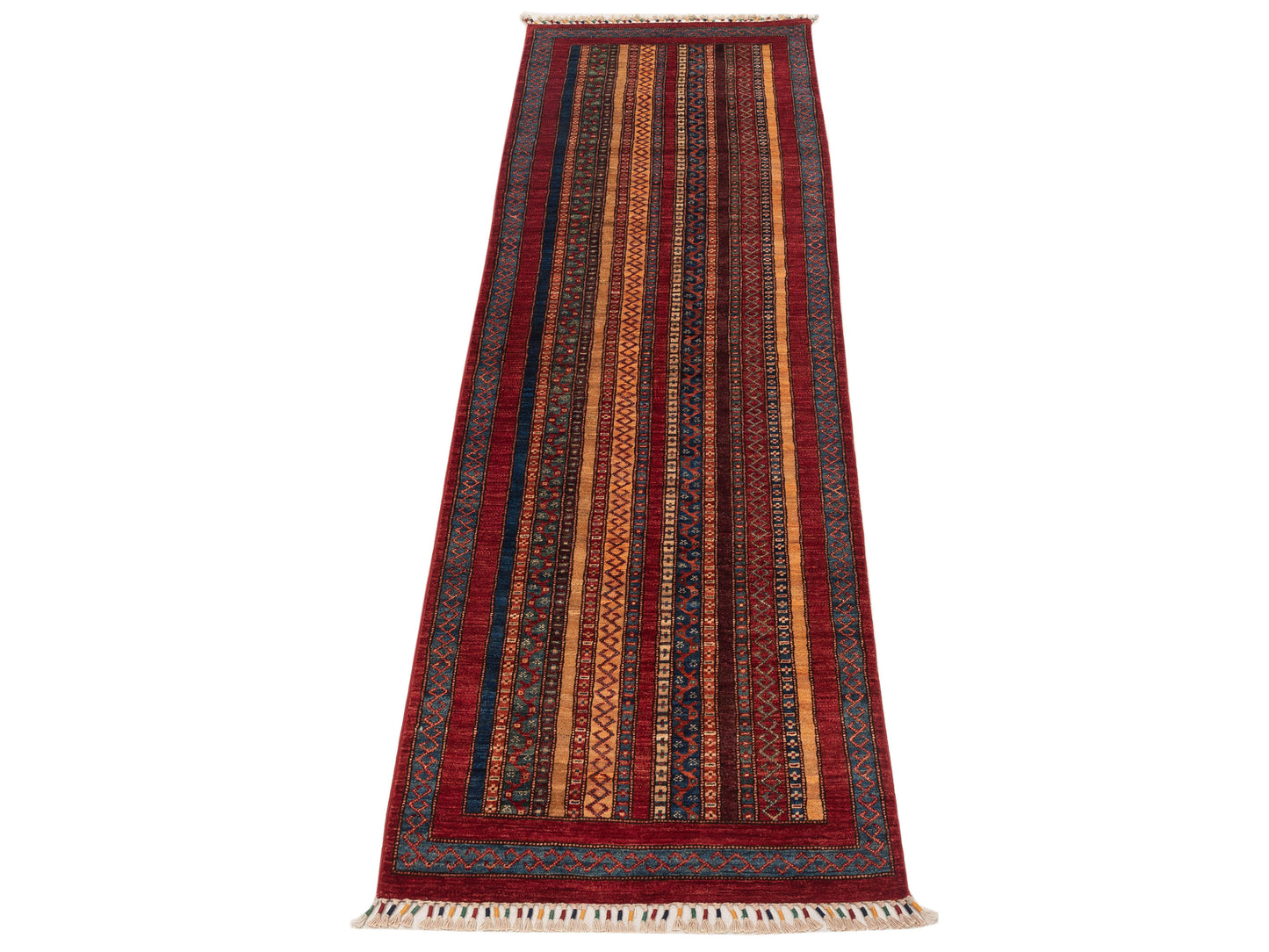 Shalanta Multi 2.9x9.9 Hand Knotted Rug