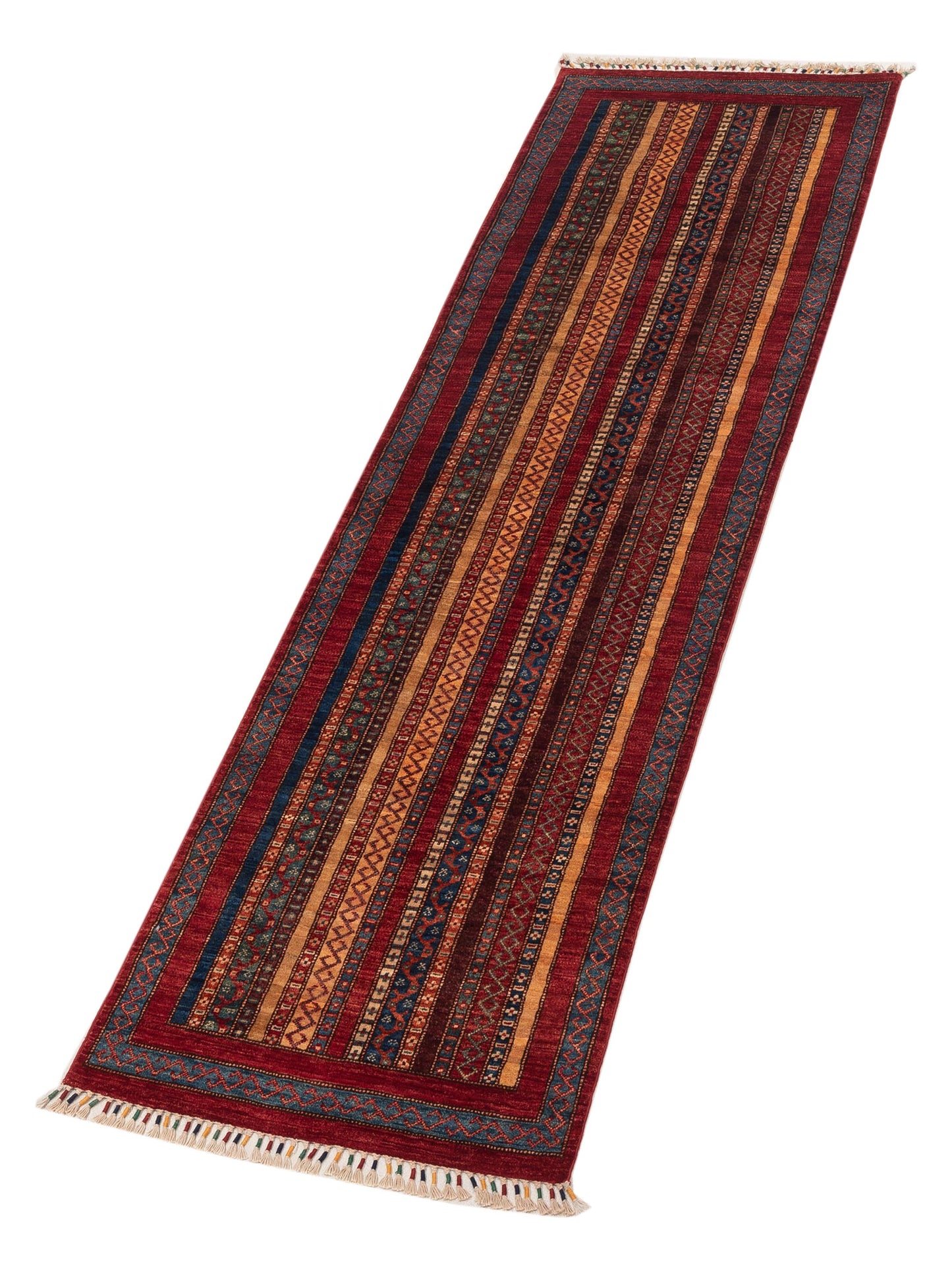 Shalanta Multi 2.9x9.9 Hand Knotted Rug