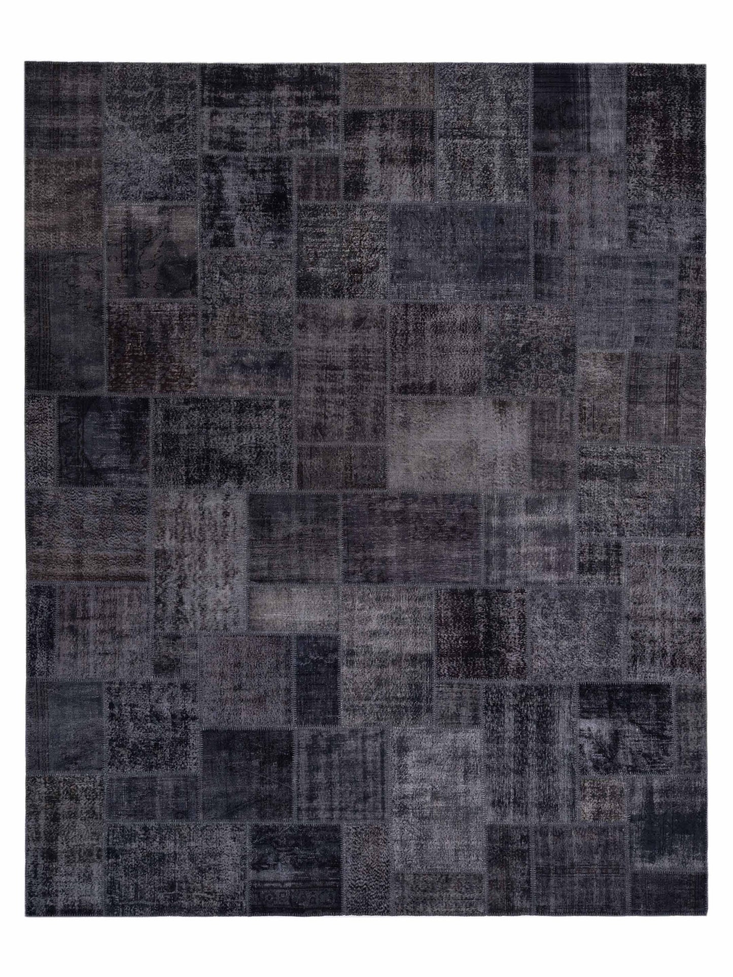 Pasha Turkish Vestige Patchwork  Charcoal  Contemporary