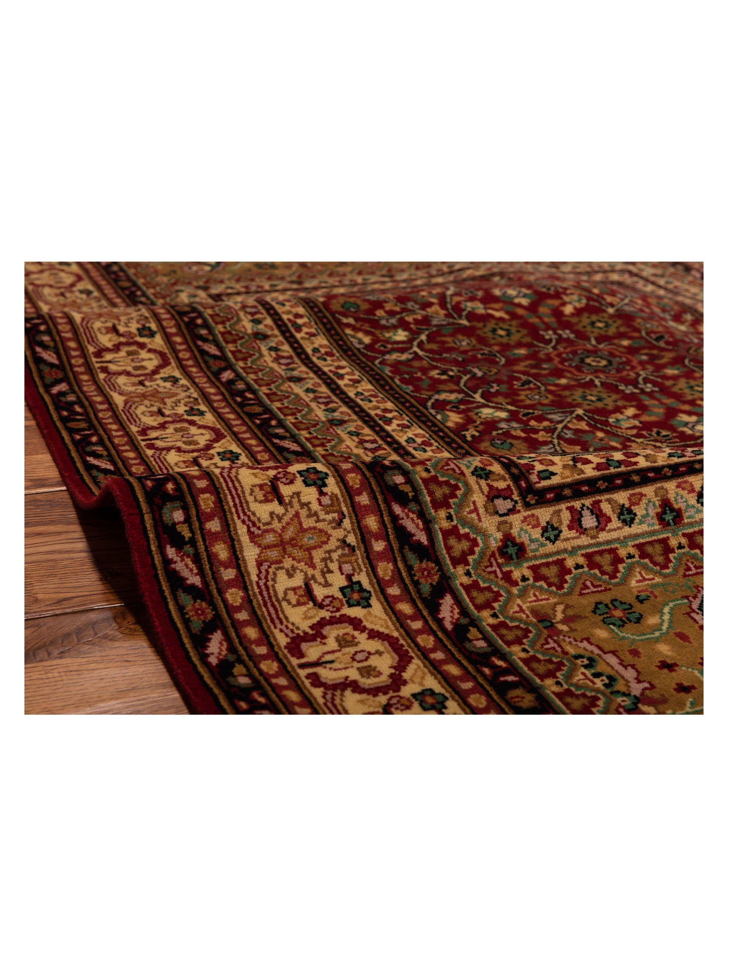 Sansira Red Ivory 4x6.1 Hand Knotted Rug