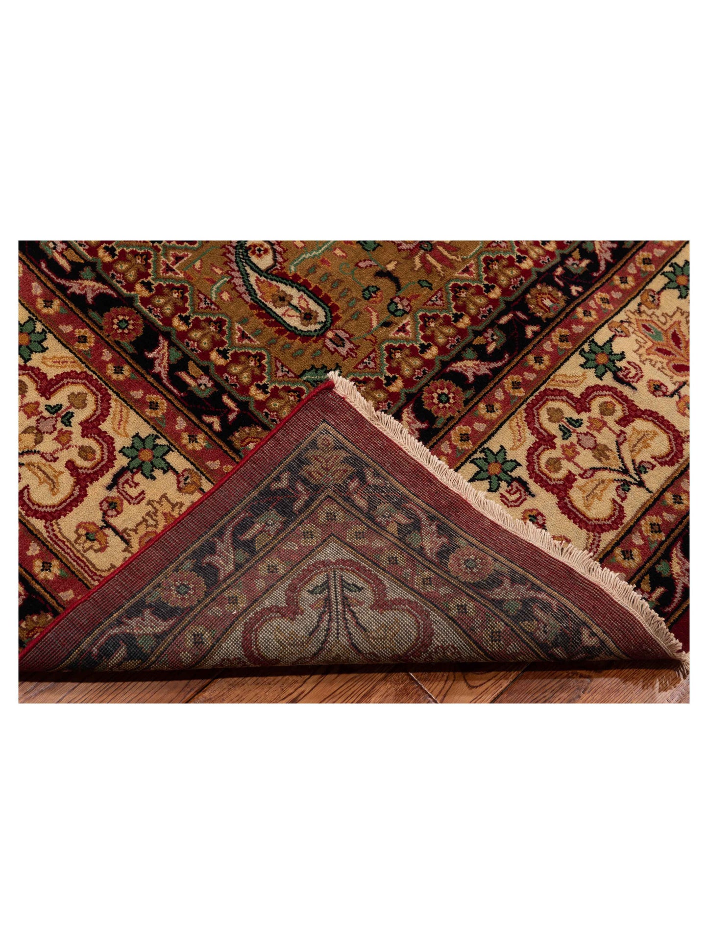 Sansira Red Ivory 9.1x12.4 Hand Knotted Rug