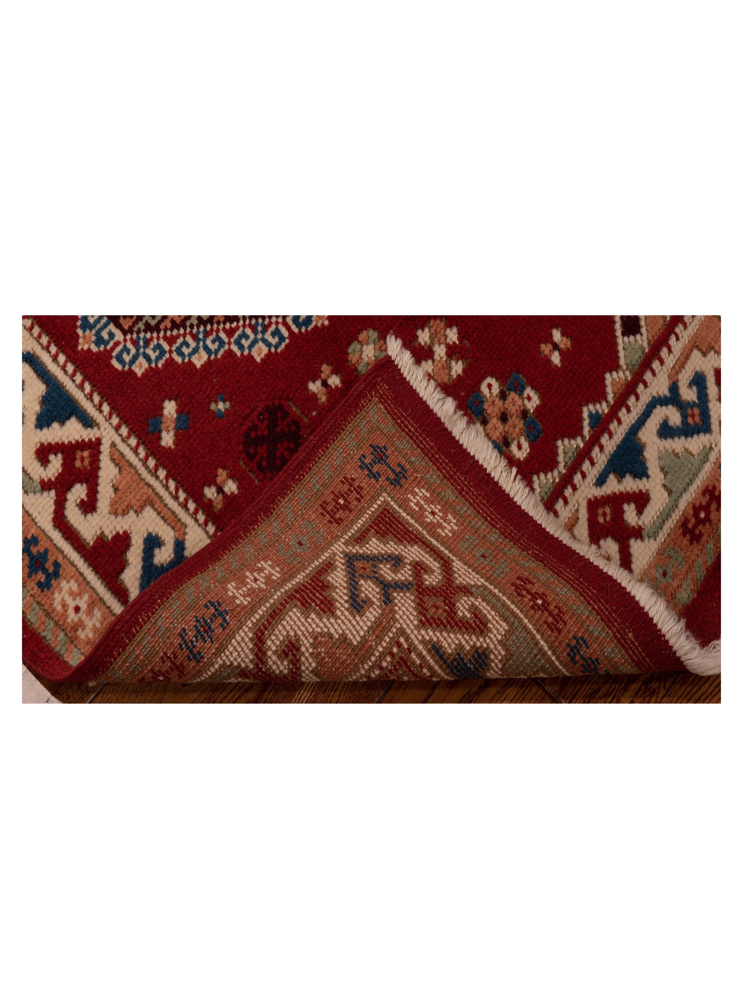 Shirvara Red Ivory 3.2x4.5 Hand Knotted Rug