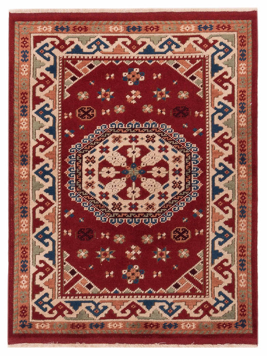 Pasha Turkish Shirwan  Red Ivory Traditional