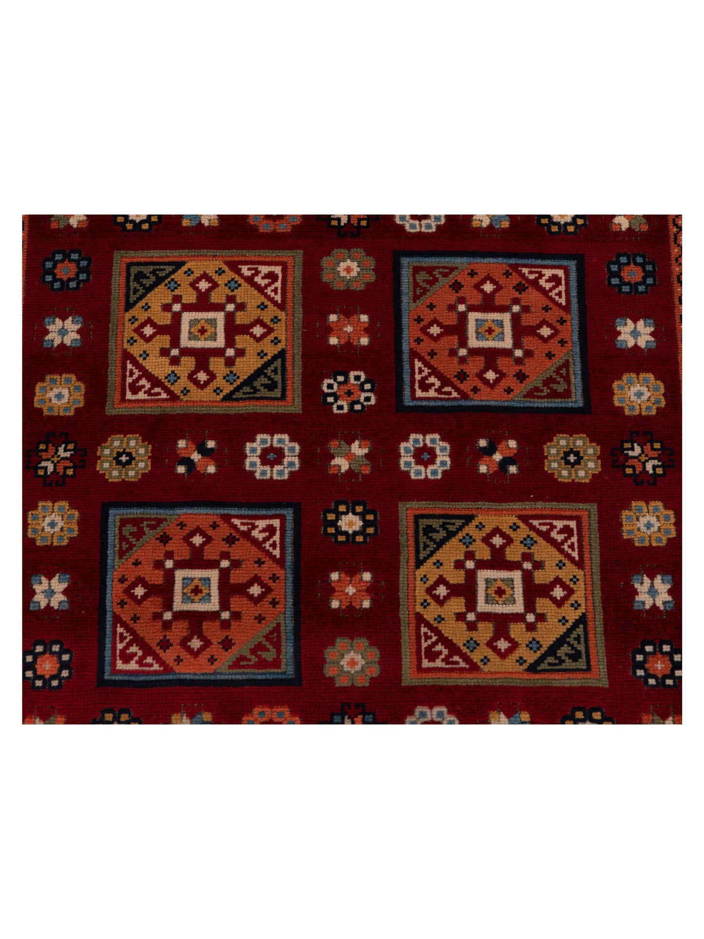 Shirvara Red Ivory 3.11x5.10 Hand Knotted Rug