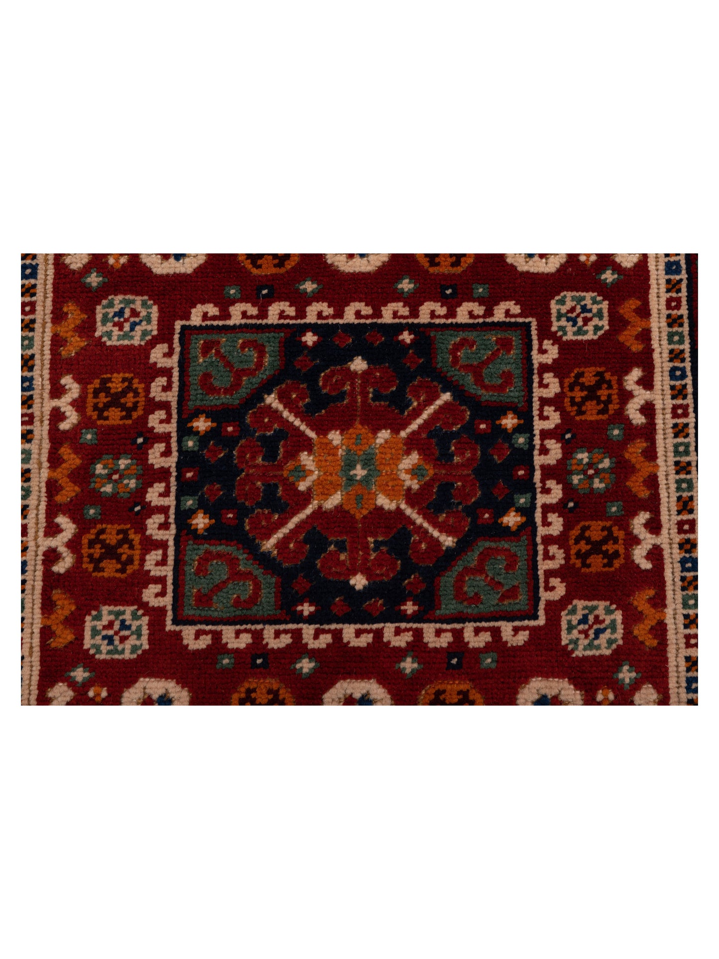 Shirvara Red Navy 3x4.4 Hand Knotted Rug