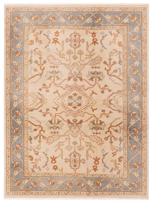 Pasha Anadol Oushak  Ivory Blue Traditional