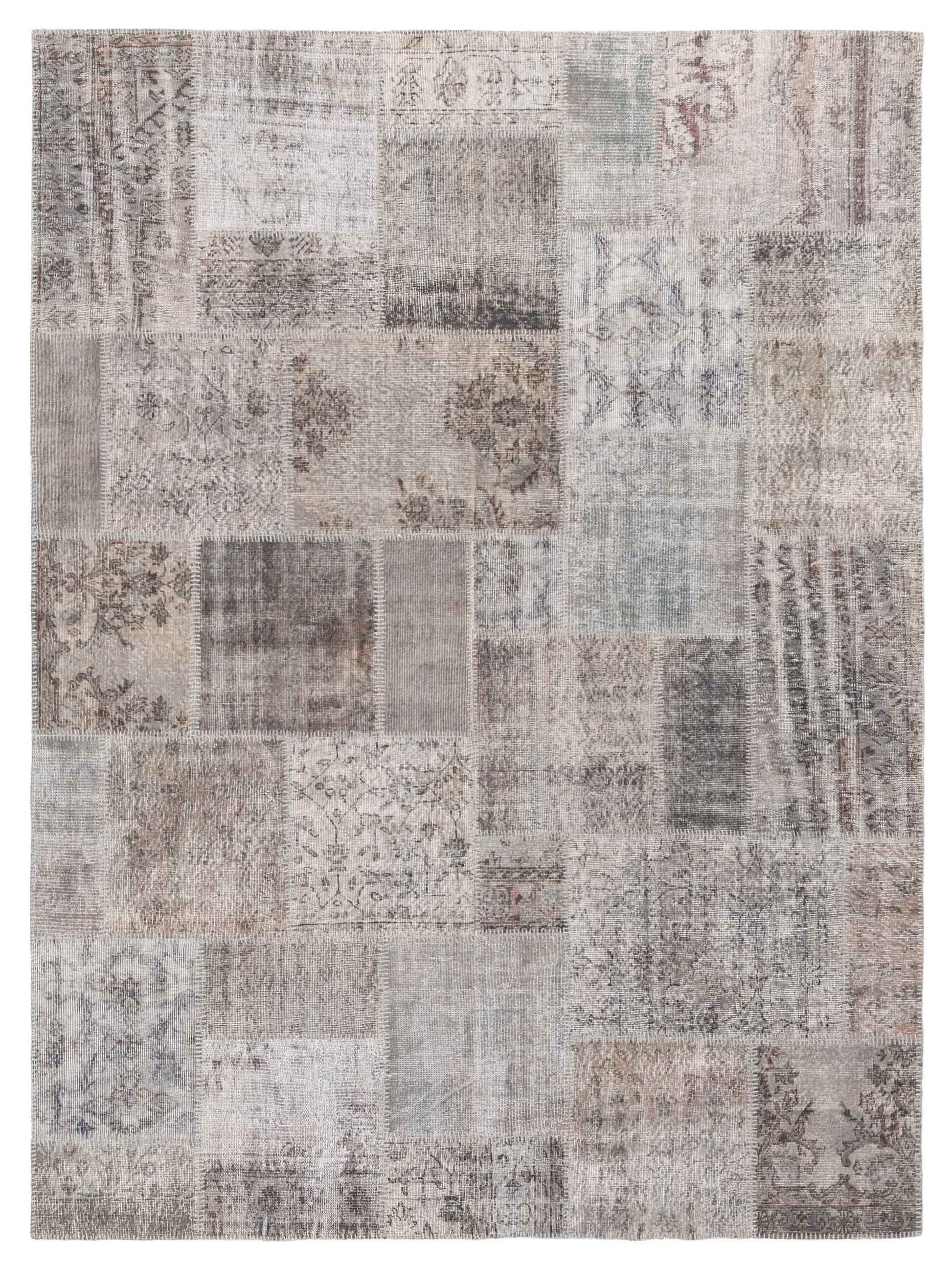 Pasha Turkish Vestige Patchwork  Gray  Contemporary