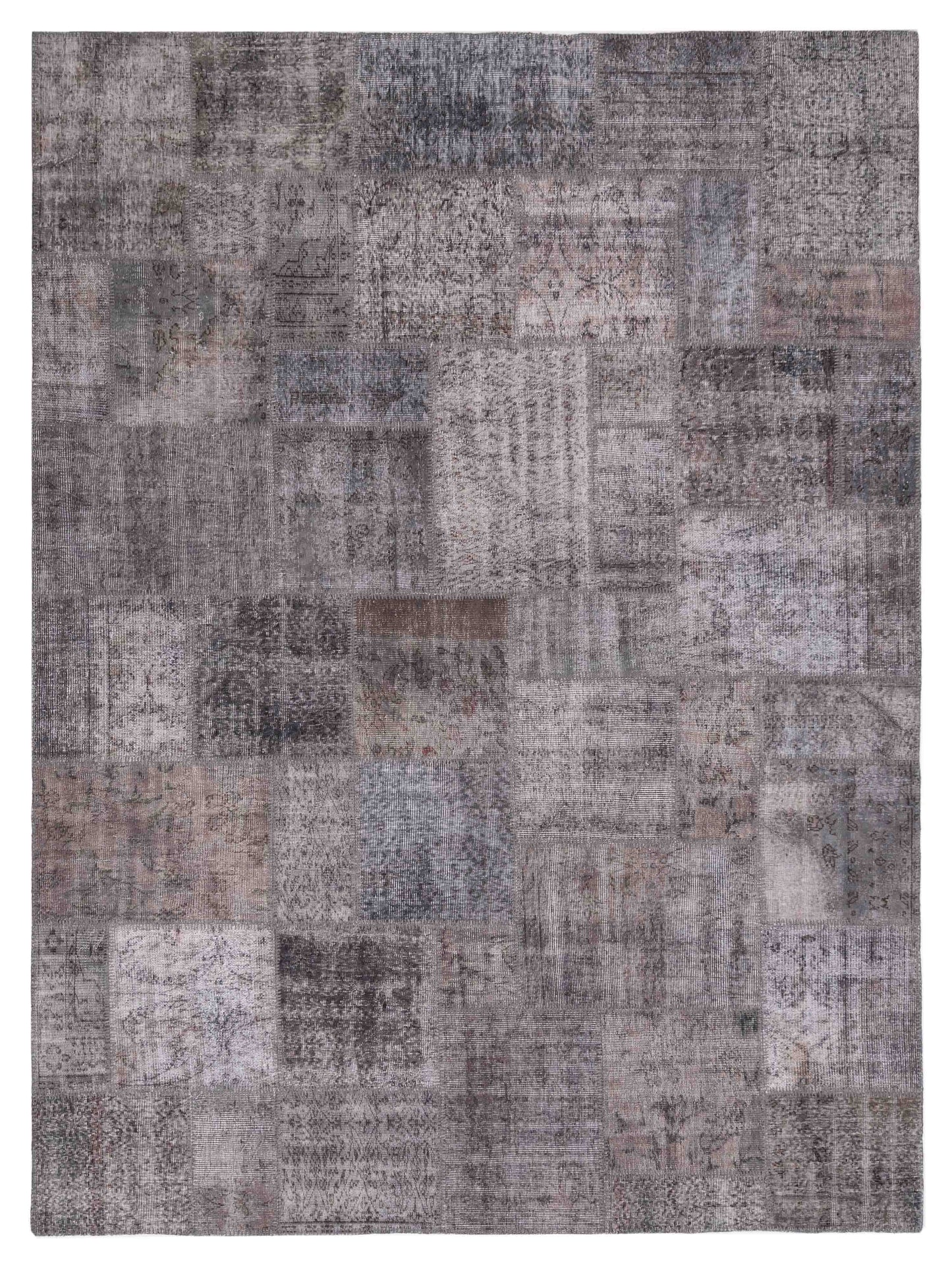 Pasha Turkish Vestige Patchwork  Dark Gray  Contemporary