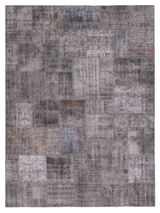 Pasha Turkish Vestige Patchwork  Dark Gray  Contemporary