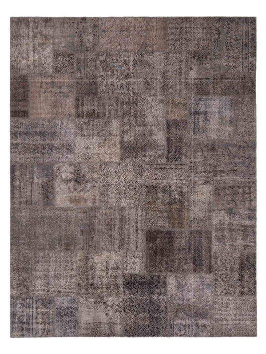 Pasha Turkish Vestige Patchwork  Gray  Contemporary