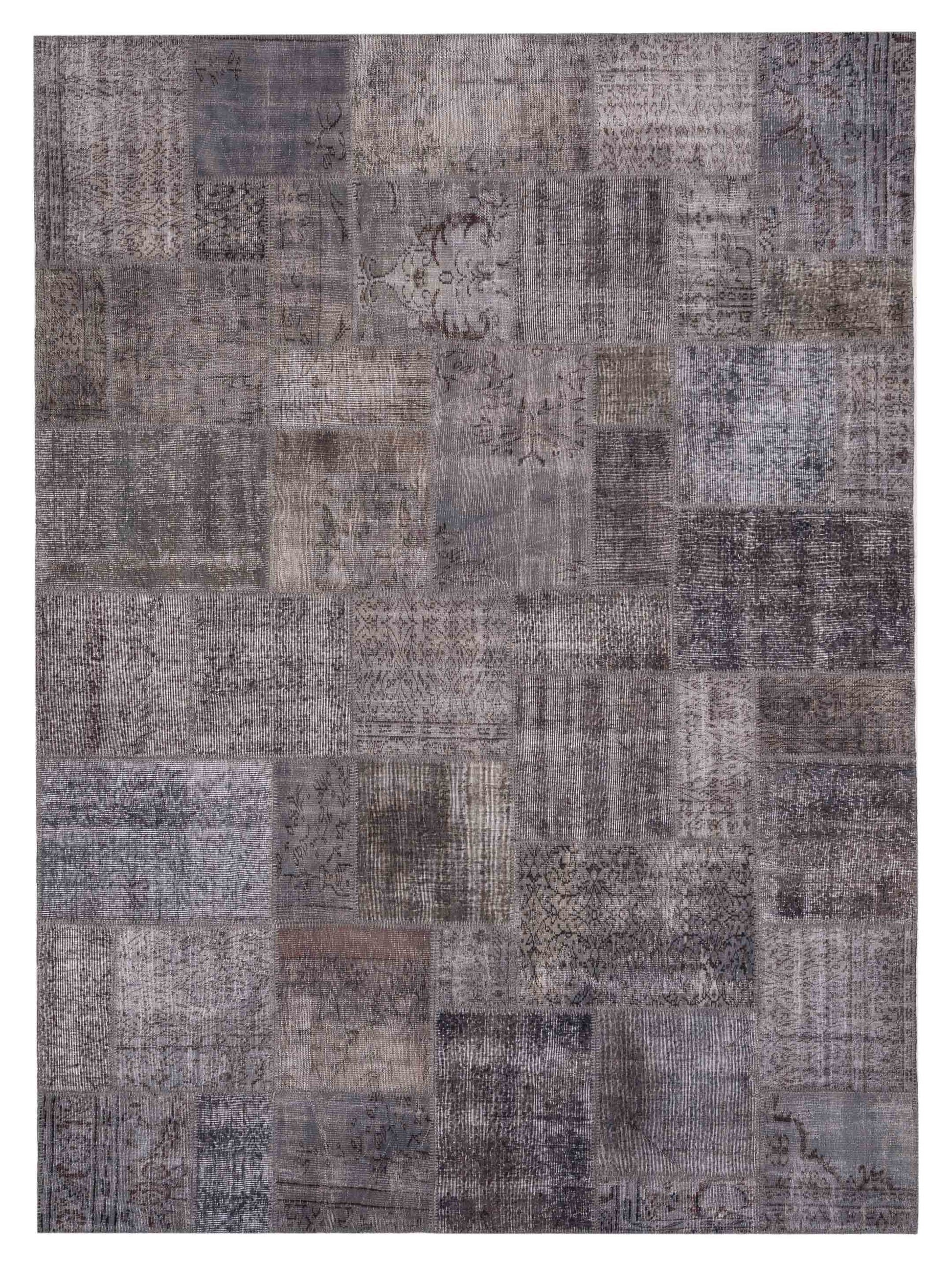 Pasha Turkish Vestige Patchwork  Dark Gray  Contemporary