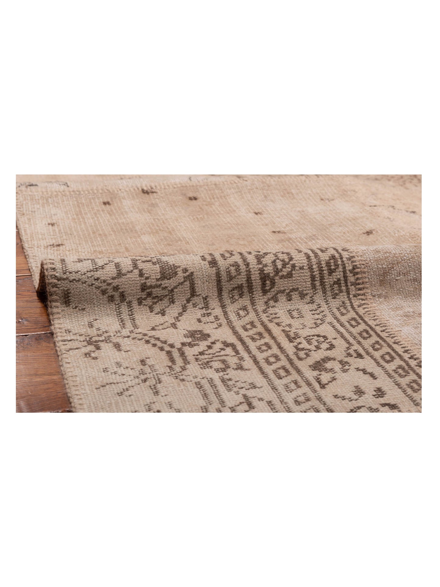 Patchwork Natural 9x12 Hand Knotted Rug