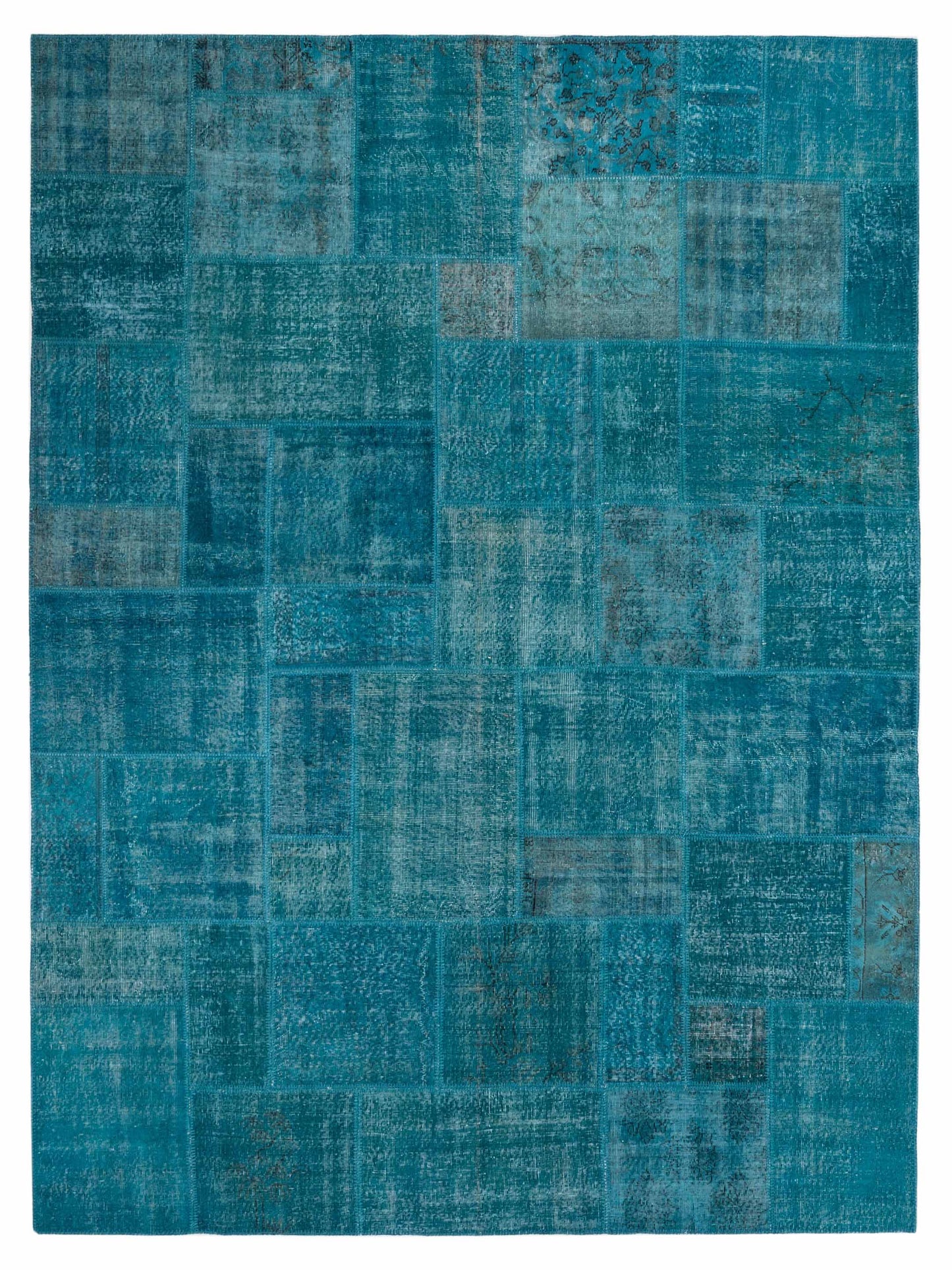 Pasha Turkish Vestige Patchwork  Turquoise  Contemporary