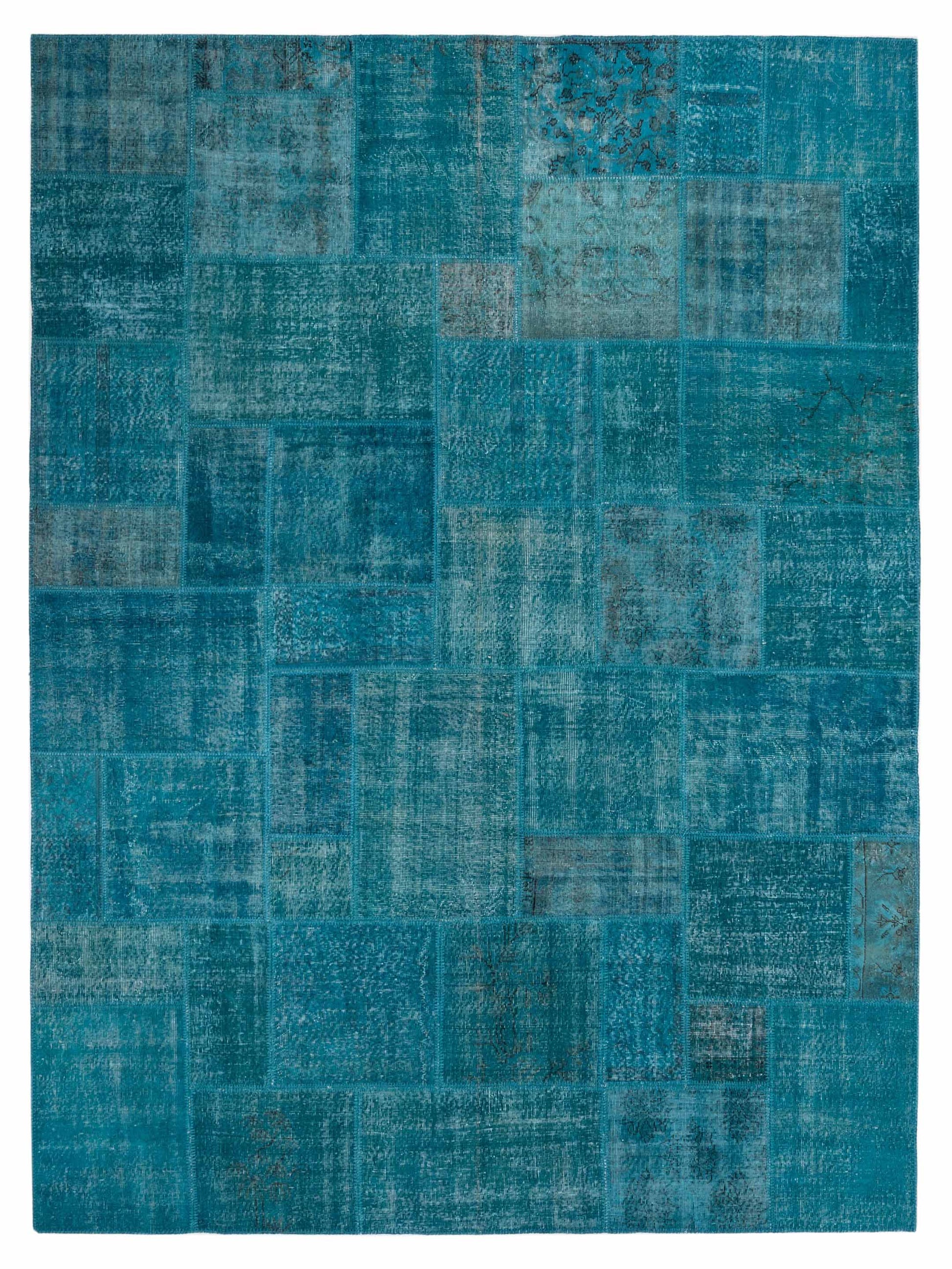 Pasha Turkish Vestige Patchwork  Turquoise  Contemporary