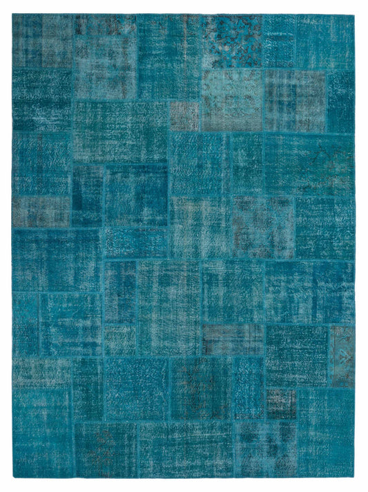 Pasha Turkish Vestige Patchwork  Turquoise  Contemporary