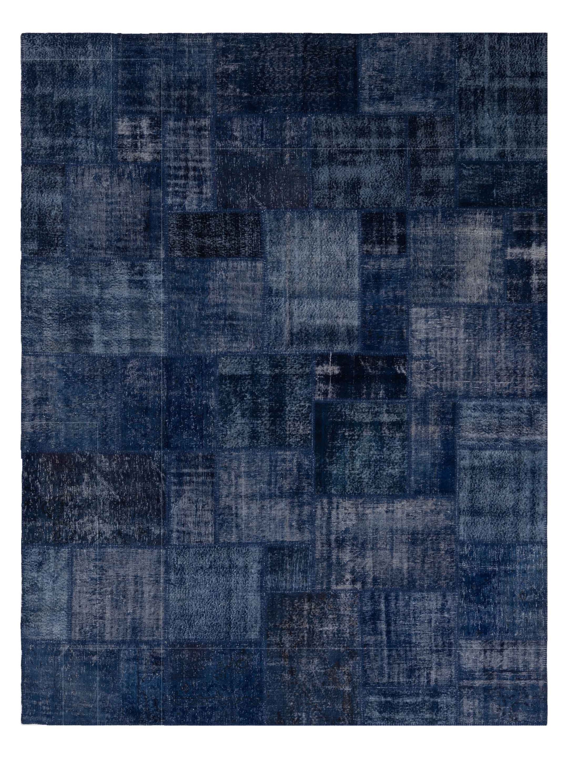 Pasha Turkish Vestige Patchwork  Navy  Contemporary