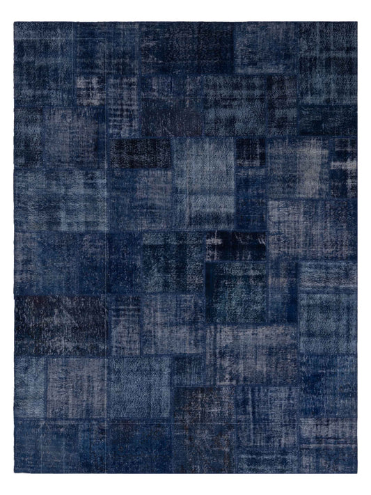 Pasha Turkish Vestige Patchwork  Navy  Contemporary