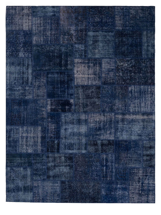 Pasha Turkish Vestige Patchwork  Navy  Contemporary