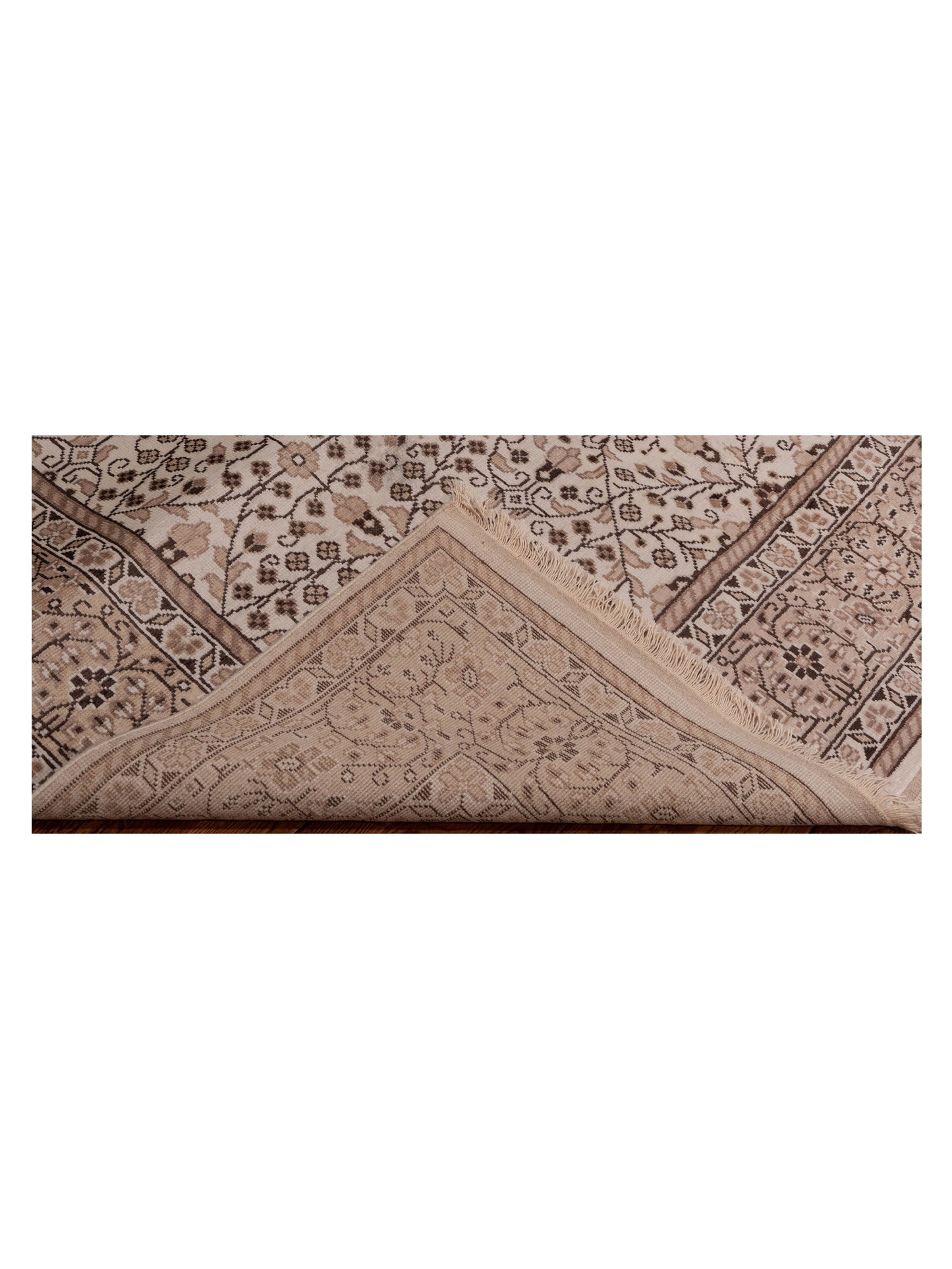 Caesarea Ivory Beige 6.7x9.6 Hand Knotted Rug