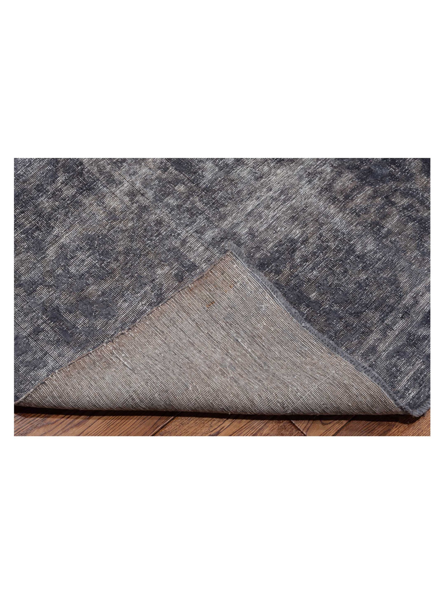 Vintage Gray 9.7x12.10 Hand Knotted Rug