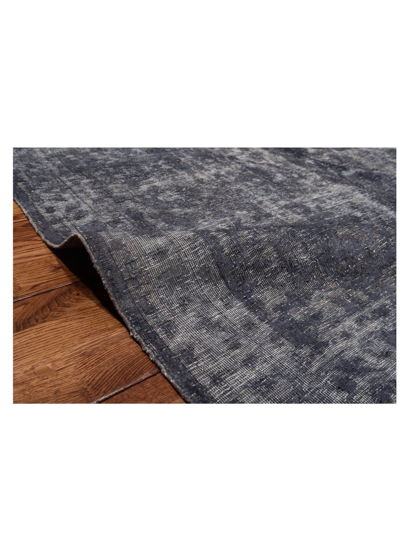 Vintage Gray 9.7x12.10 Hand Knotted Rug