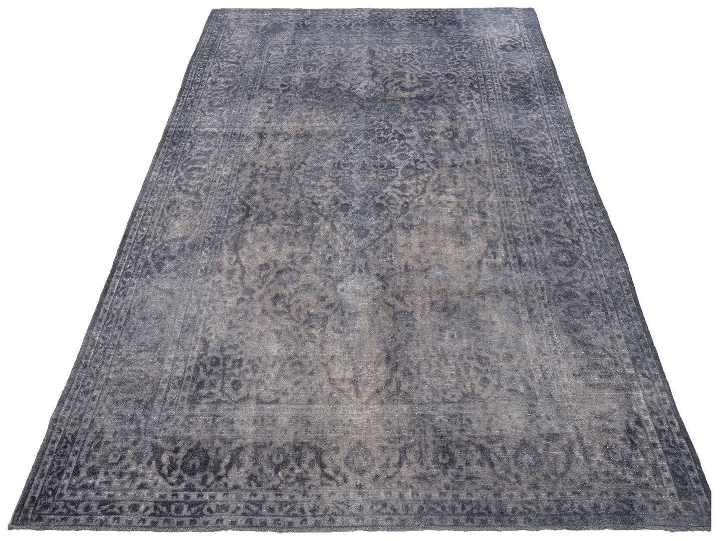 Vintage Gray 8.3x11.9 Hand Knotted Rug