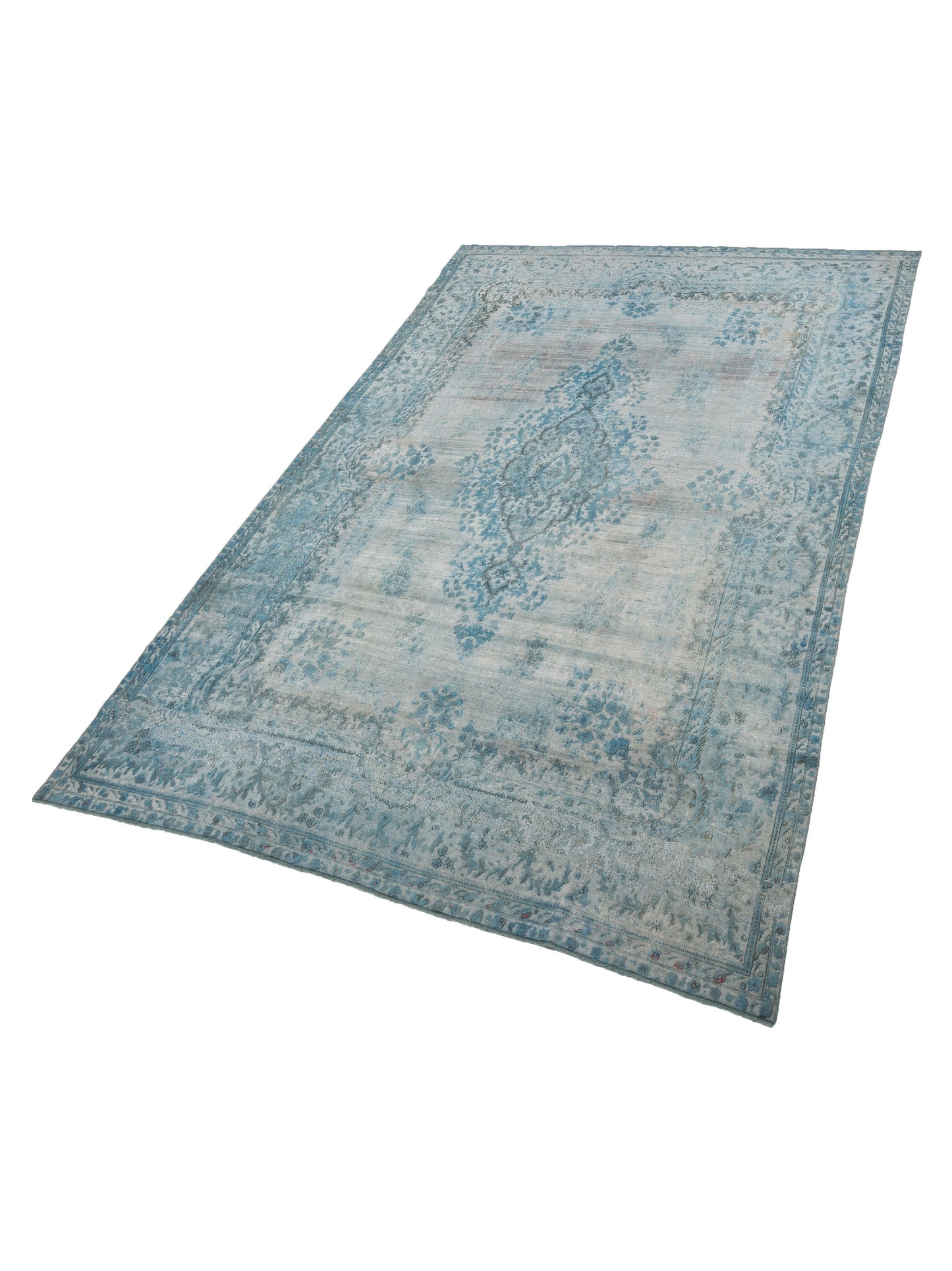 Vintage Blue 9.9x15.2 Hand Knotted Rug