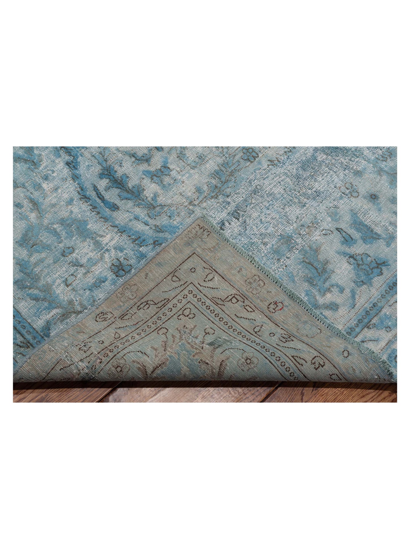 Vintage Blue 9.9x15.2 Hand Knotted Rug