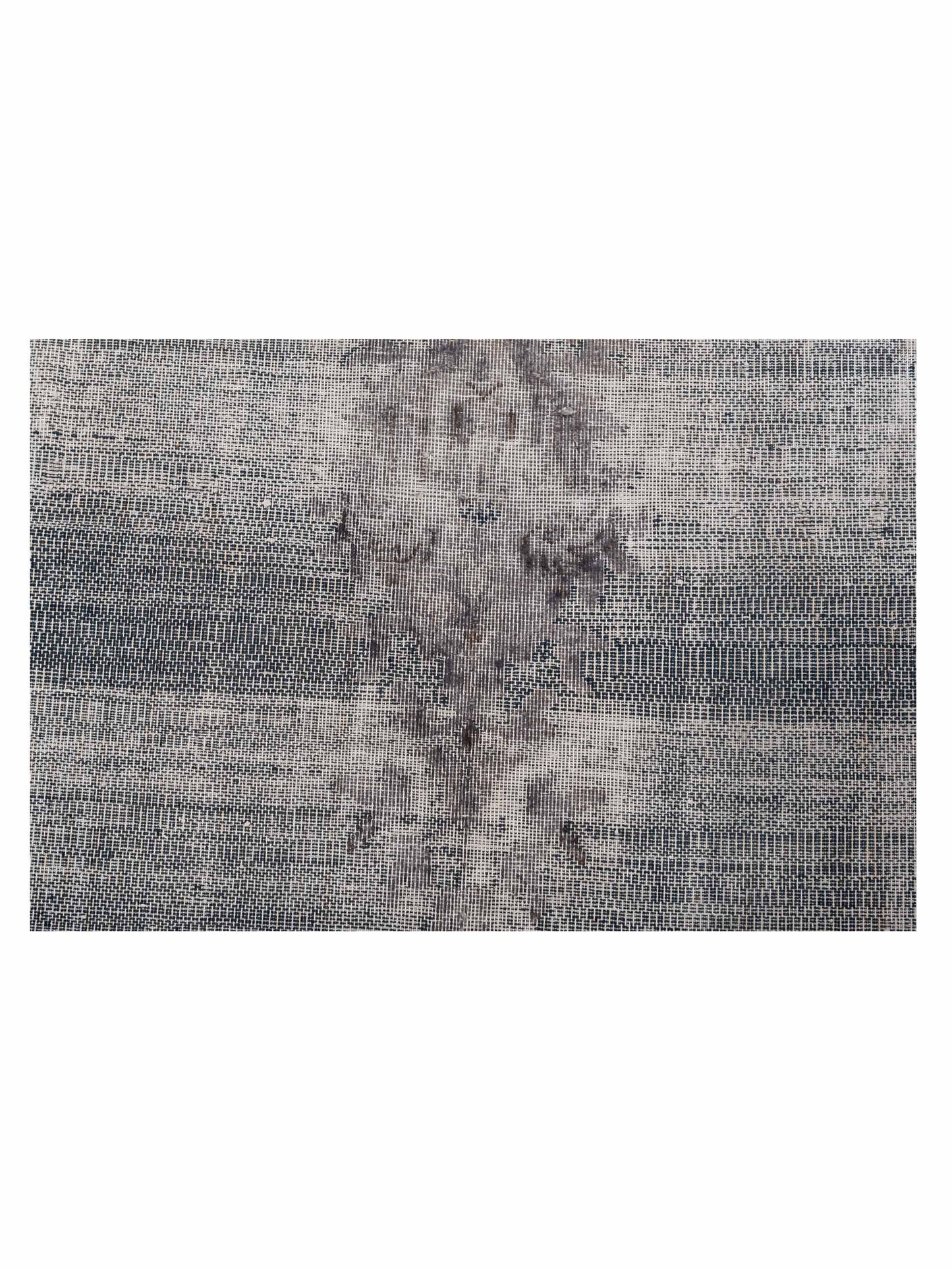 Vintage Gray 9.8x12.11 Hand Knotted Rug