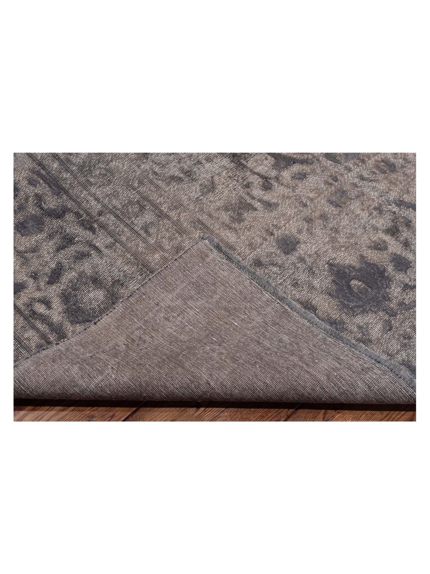 Vintage Gray 9.9x13 Hand Knotted Rug