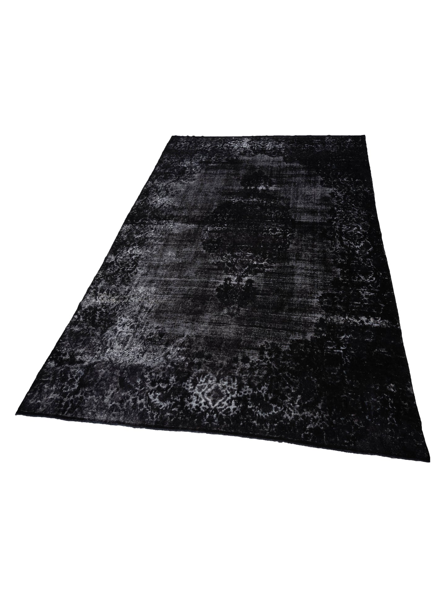 Vintage Black 11.5x16.9 Hand Knotted Rug