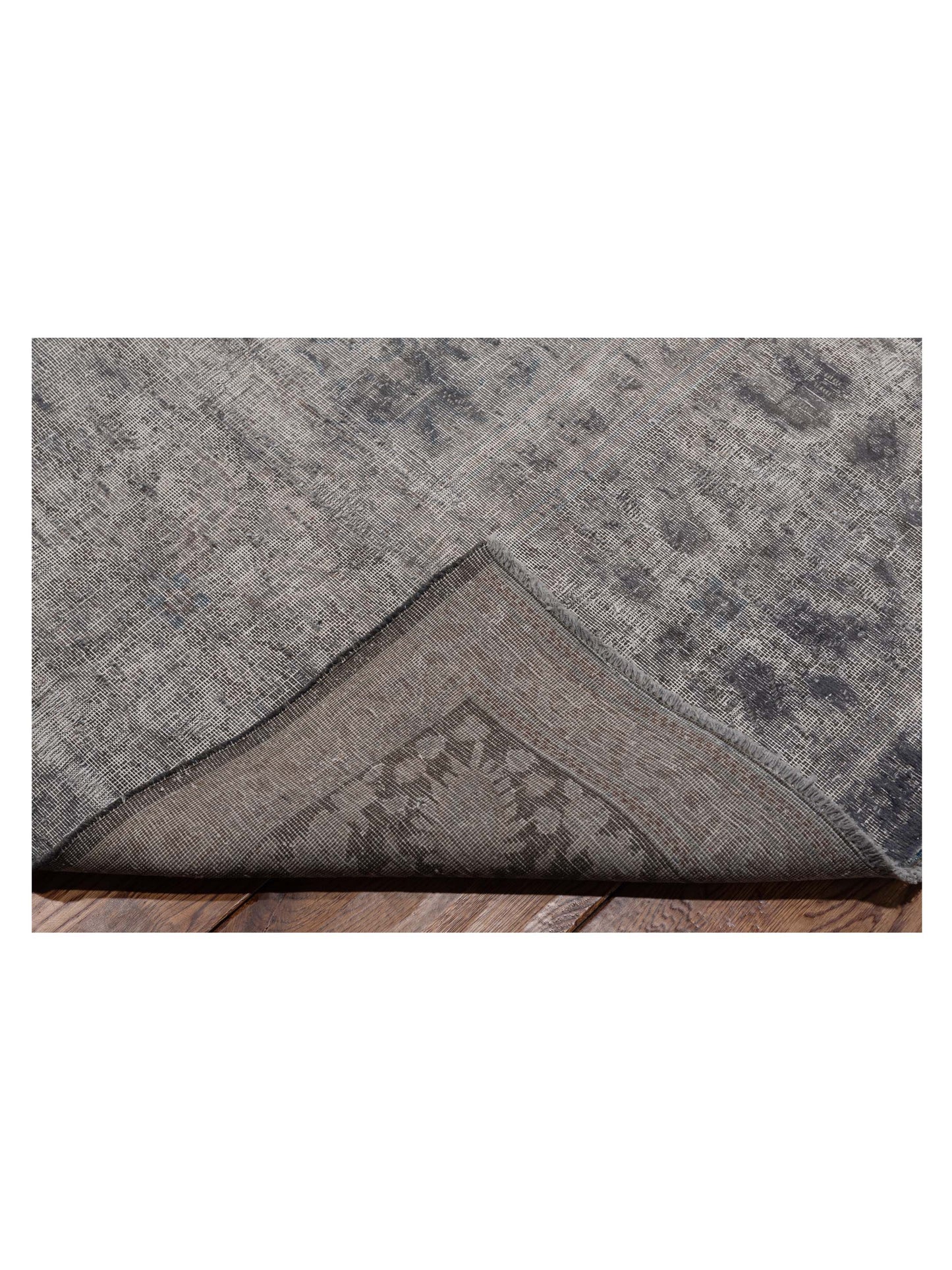 Vintage Gray 9.11x13.2 Hand Knotted Rug