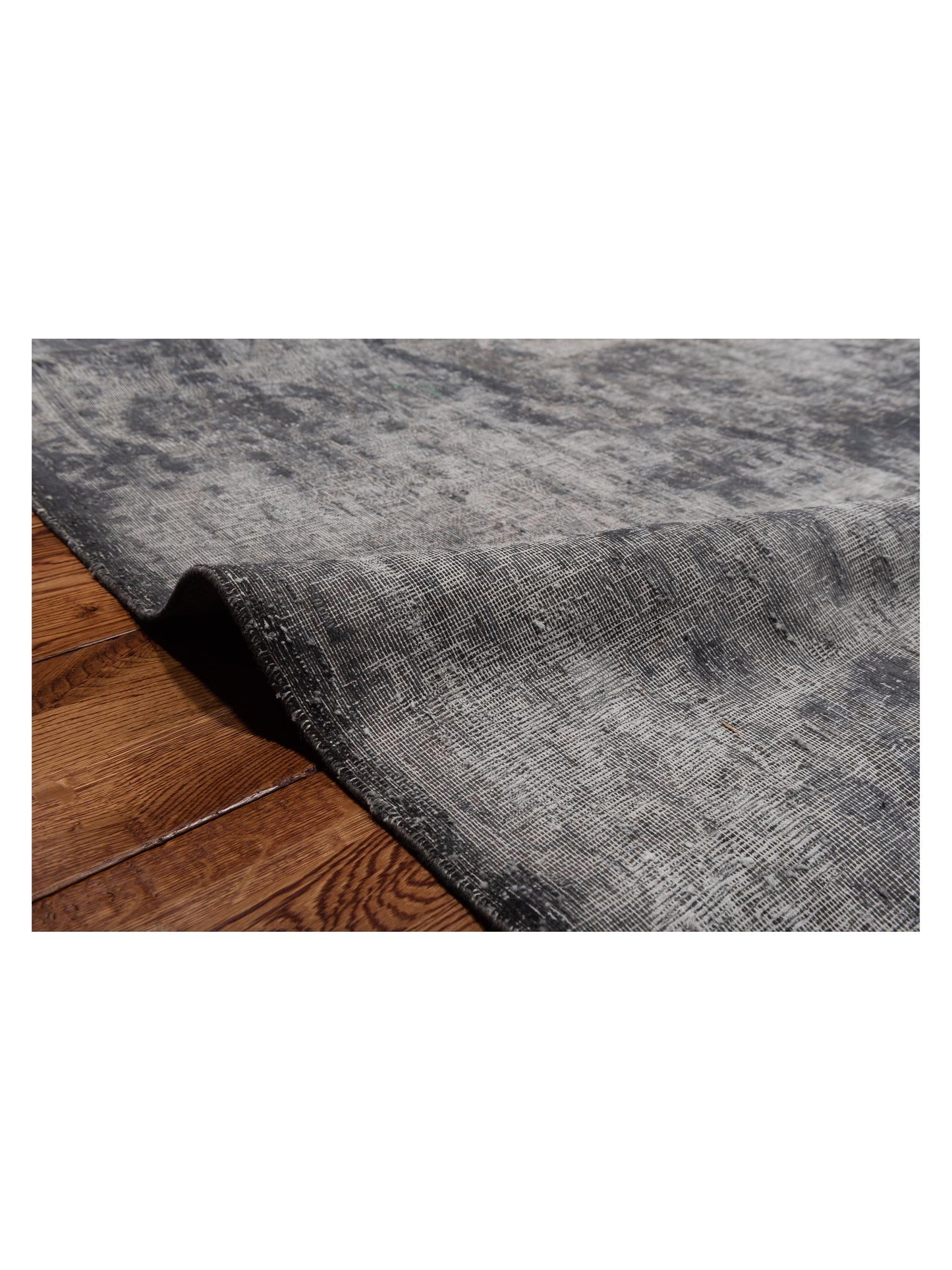 Vintage Gray 9.11x13.2 Hand Knotted Rug